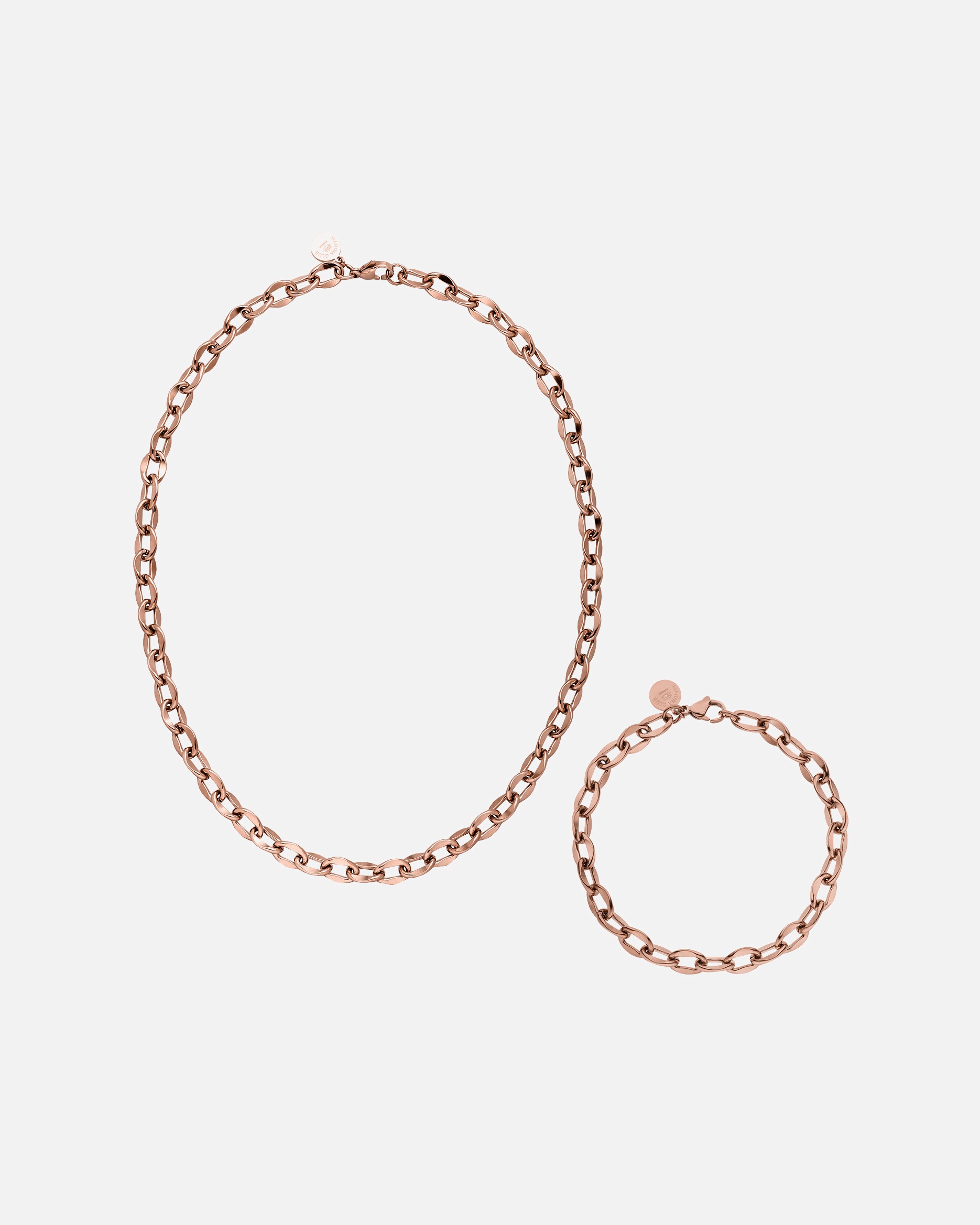 Set Gioielli di Unisex Purelei Flowing Set di gioielli 100% acciaio inossidabile Oro rosa