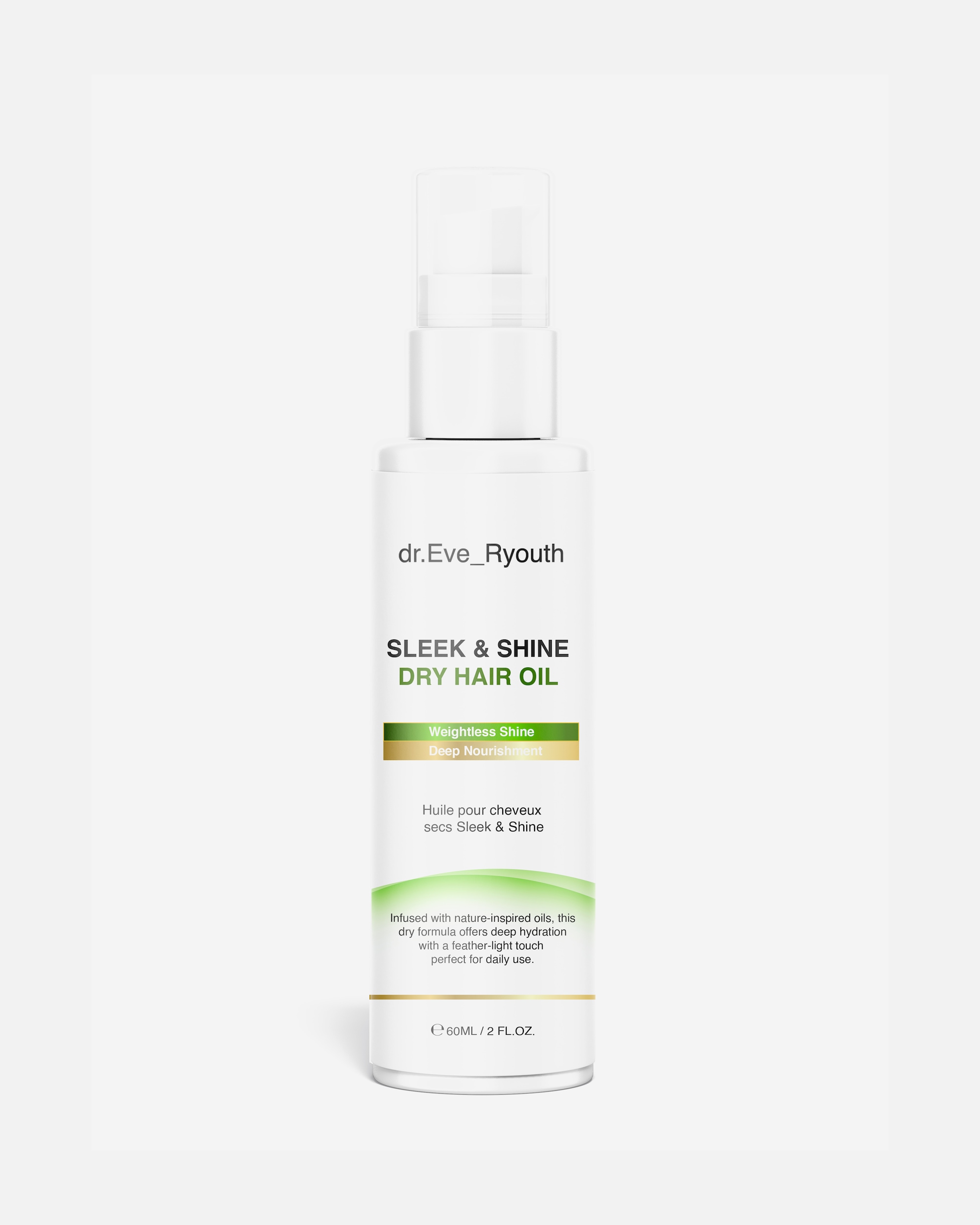 Olio capelli di Femmina Dr. Eve_Ryouth Olio lucidante 60ml
