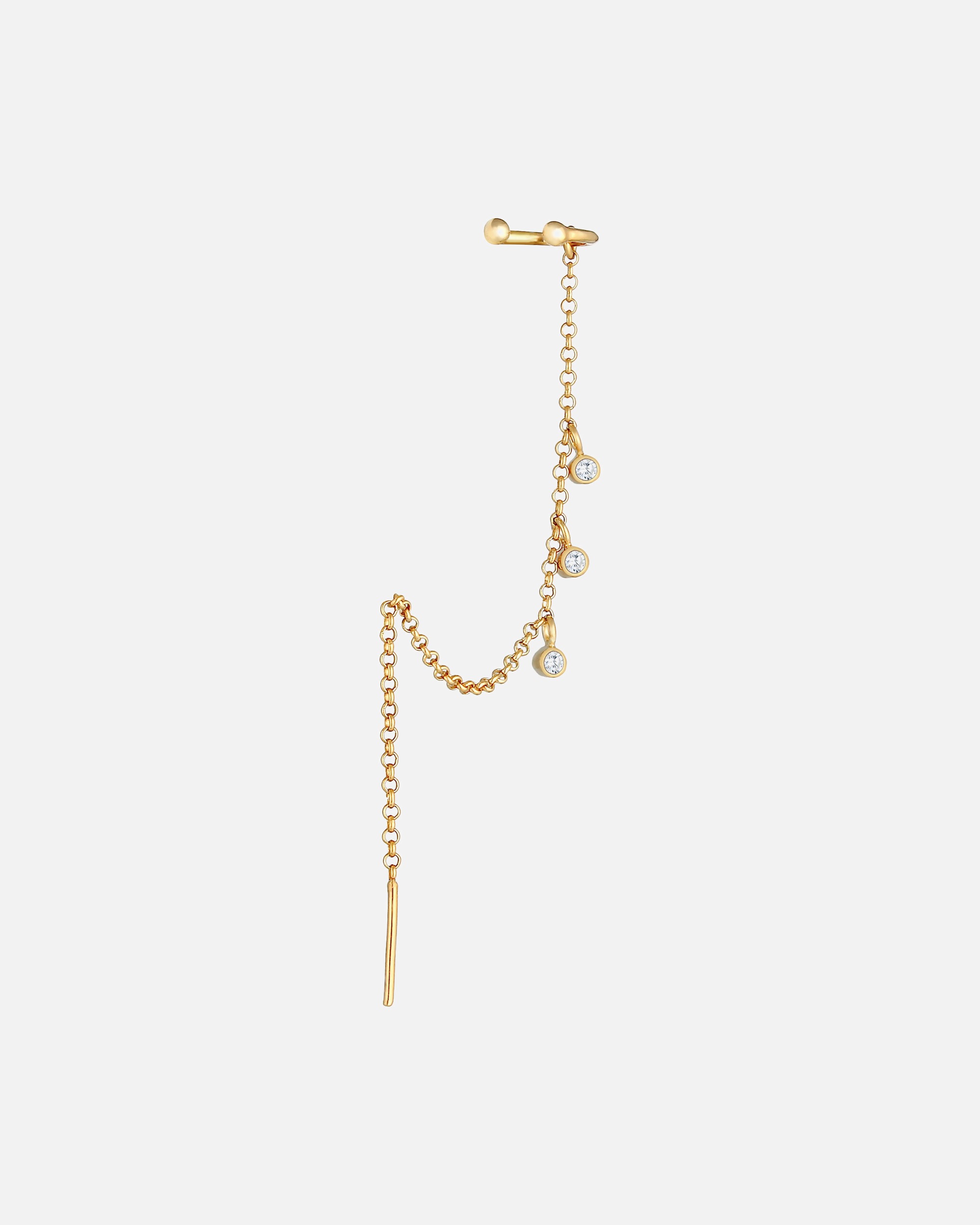 Ear Cuff di Femmina Elli Set di 5 Anelli Impilabili in Argento 925 goldfarben
