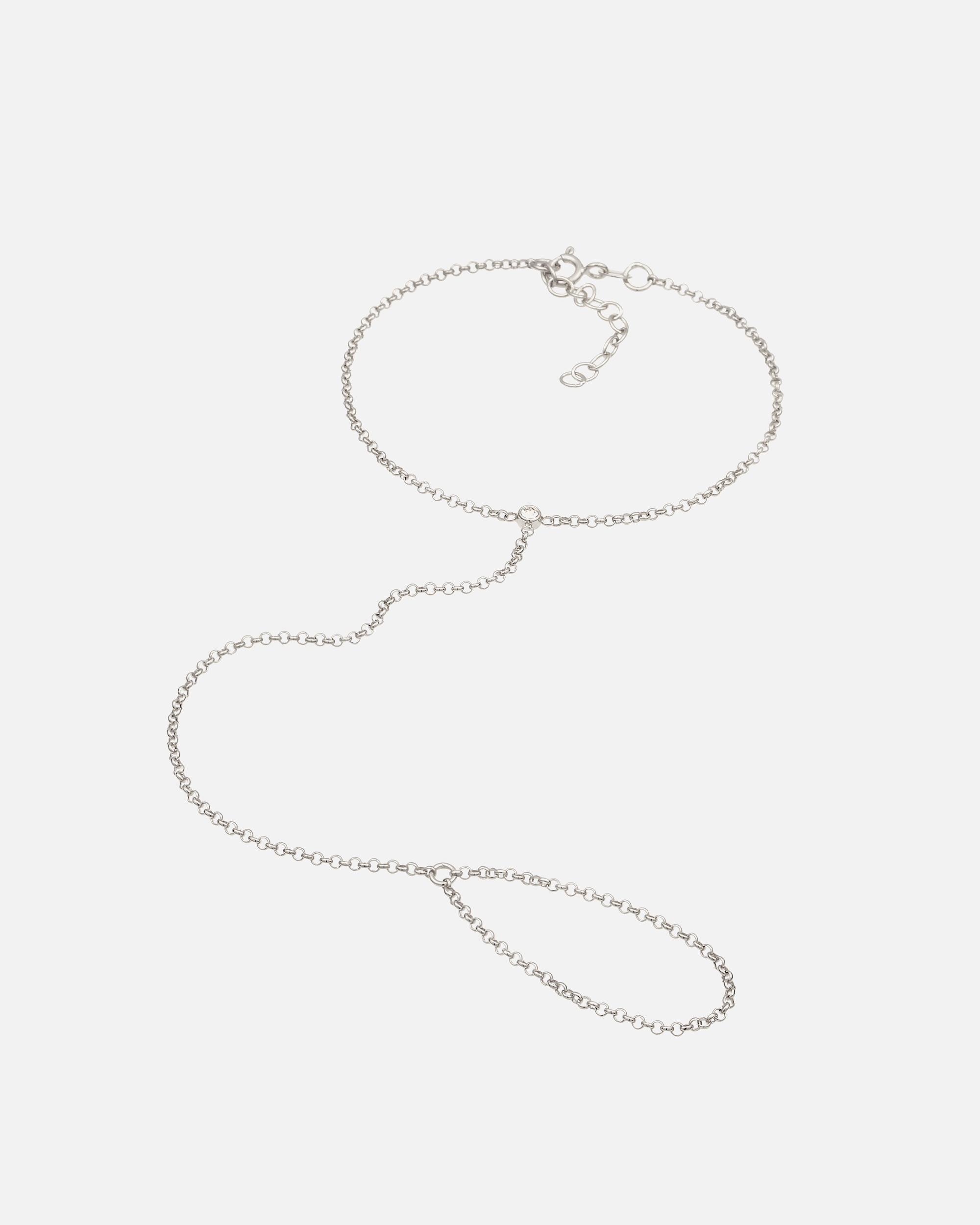Braccialetto di Femmina Elli braccialetto con anello semplice con cristalli in argento sterling 925 silberfarben