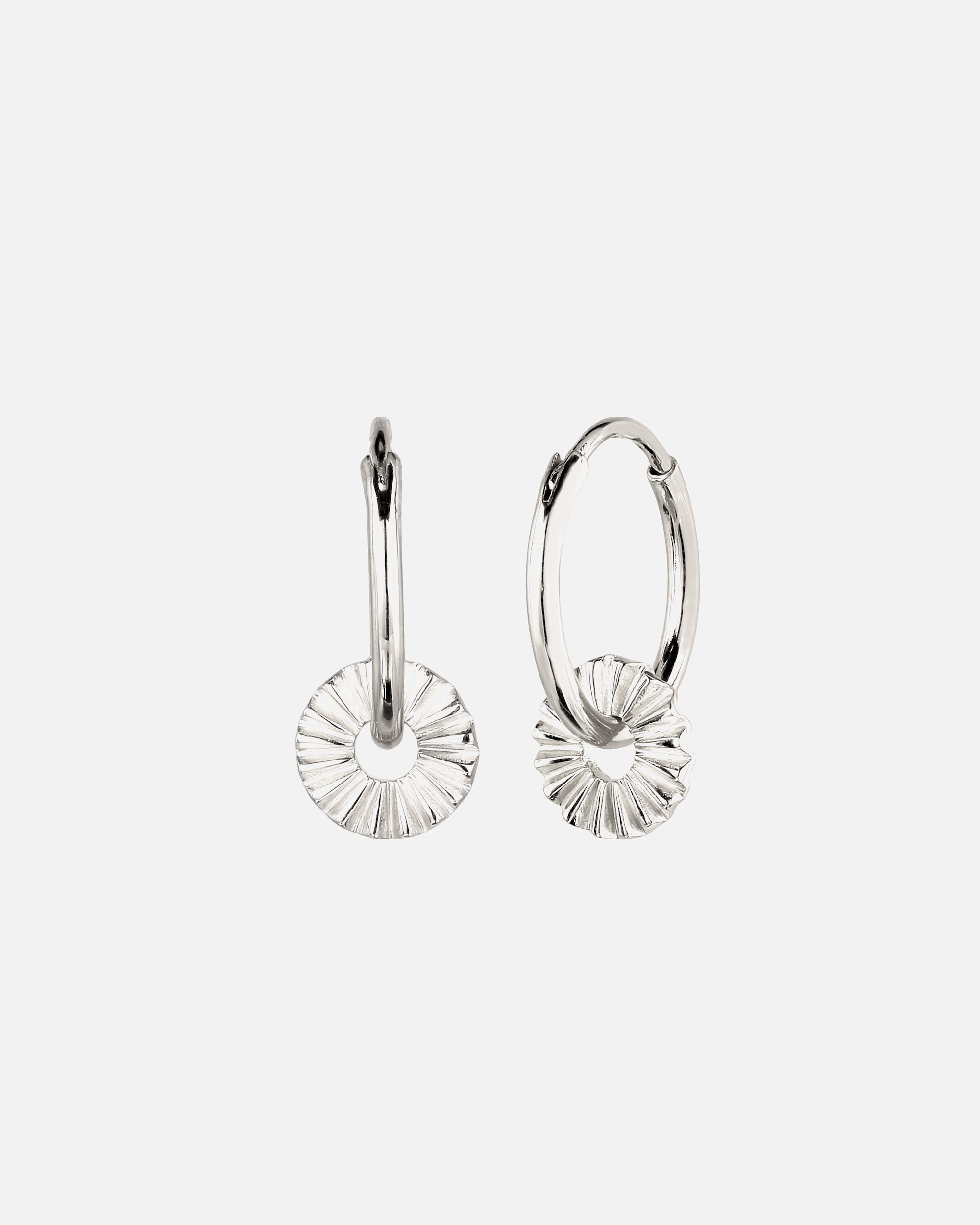Orecchini di Femmina Elli Orecchino Creole Sole 925 Sterling Silver silberfarben