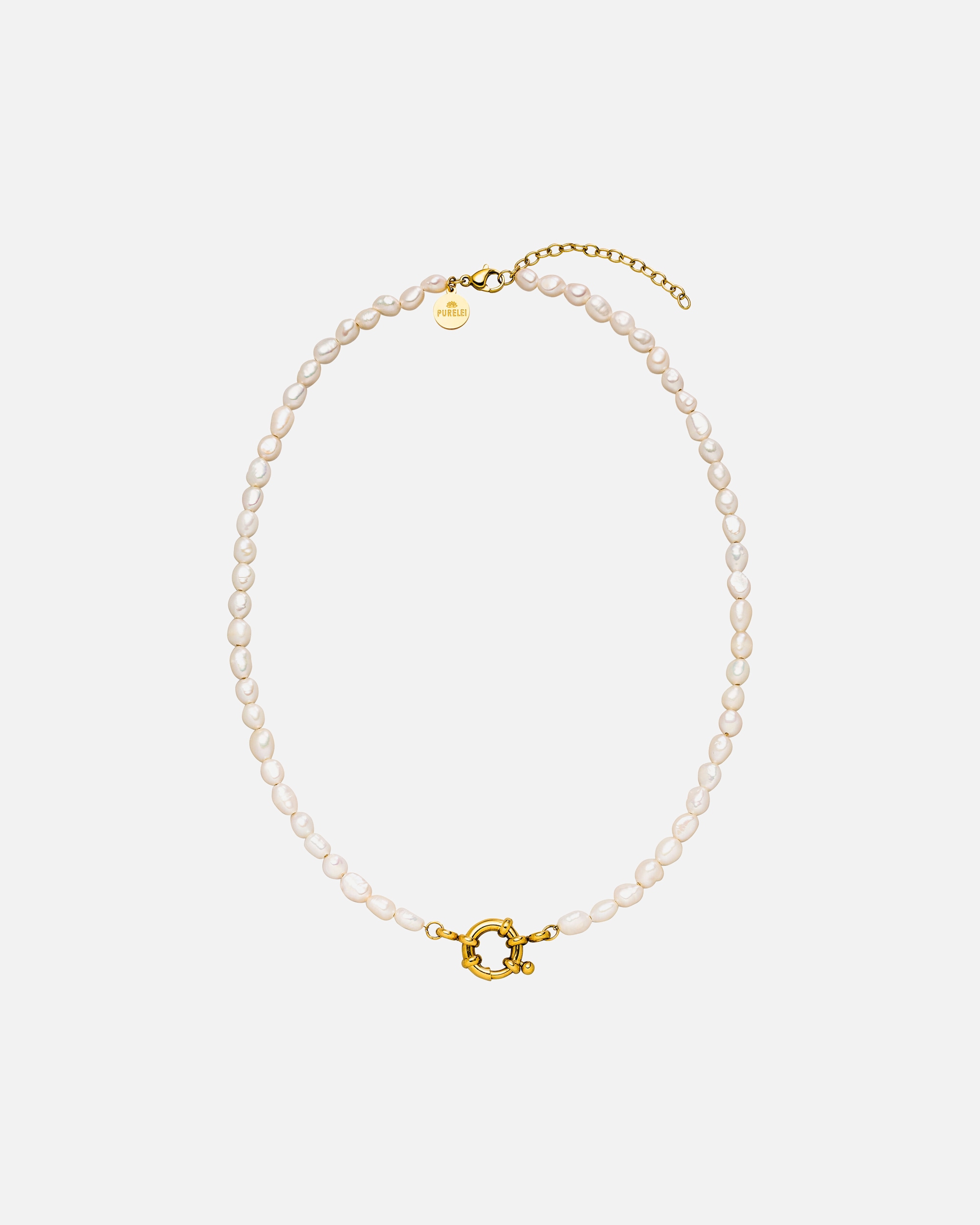 Collana di Femmina Purelei Pearl Charm Collana 100% acciaio inossidabile Oro