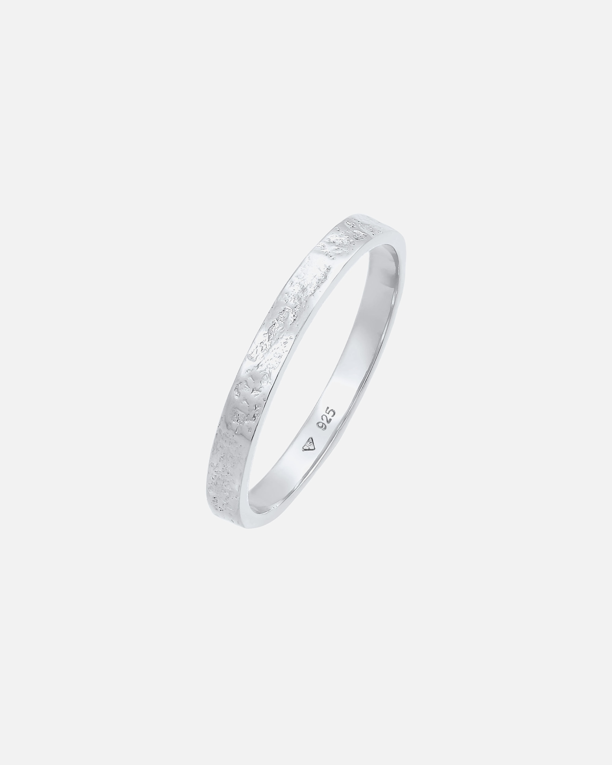 Anello di Femmina Elli Banda Partner di Base Organico in Argento Sterling 925 58