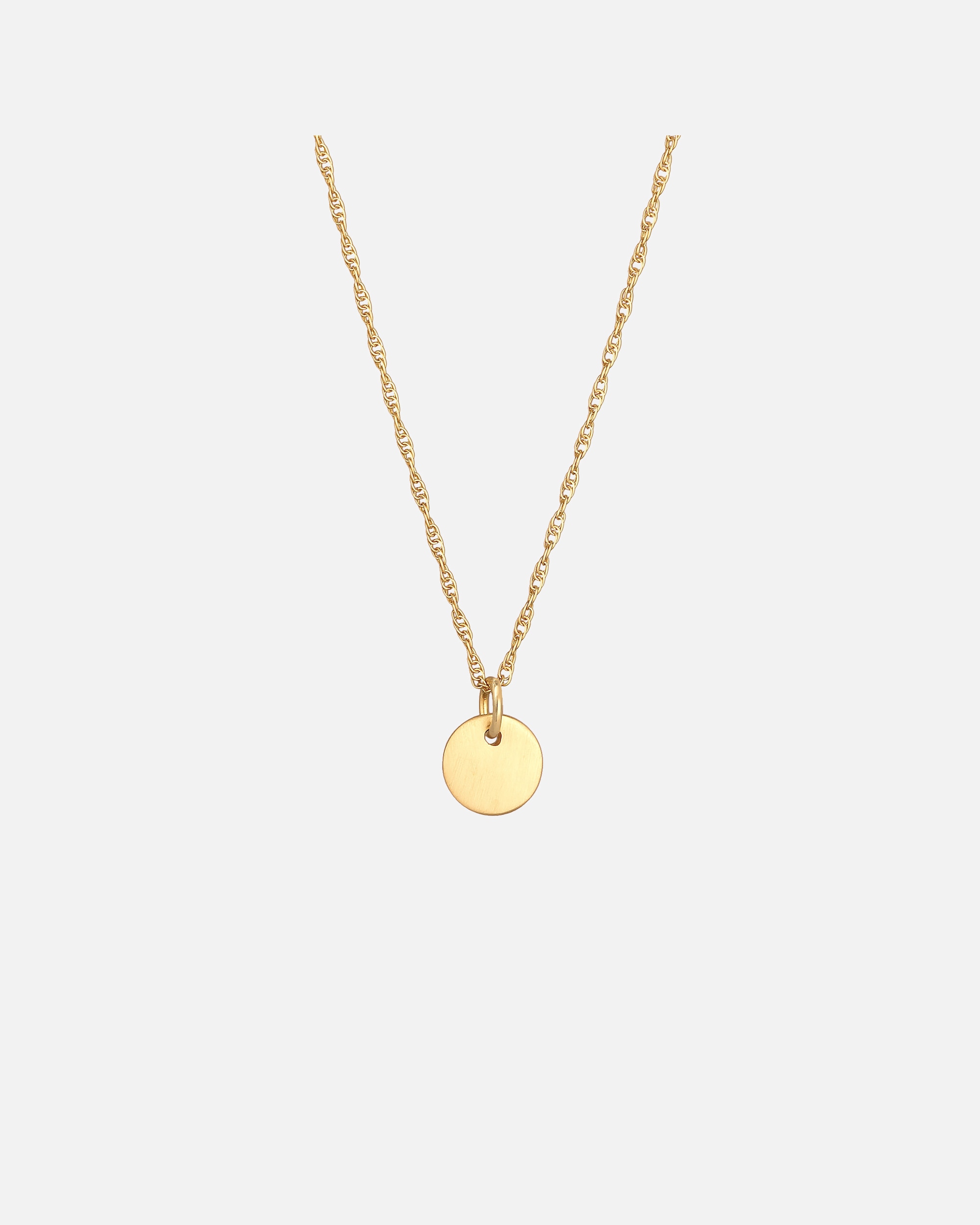 Collana di Femmina Elli Ciondolo rotondo a forma di placchetta in argento sterling 925 goldfarben