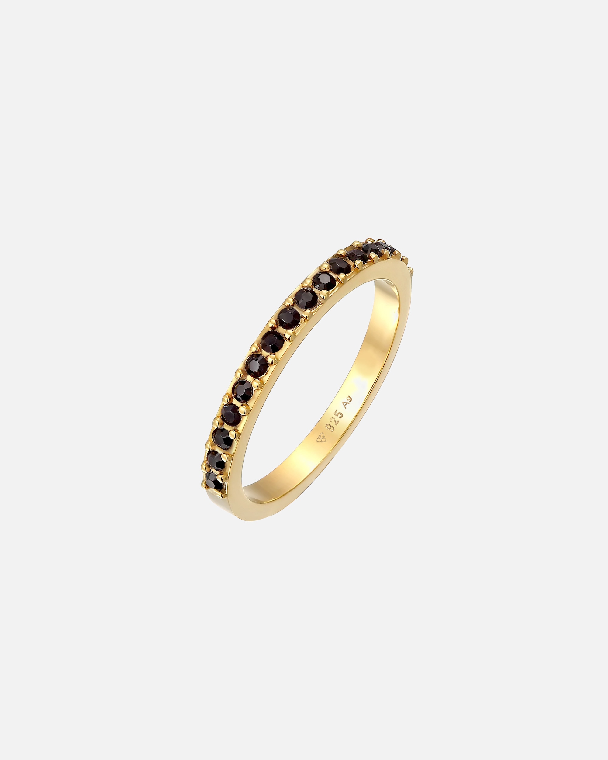 Anello di Femmina Elli Banda memoire con cristalli in argento sterling 925 52