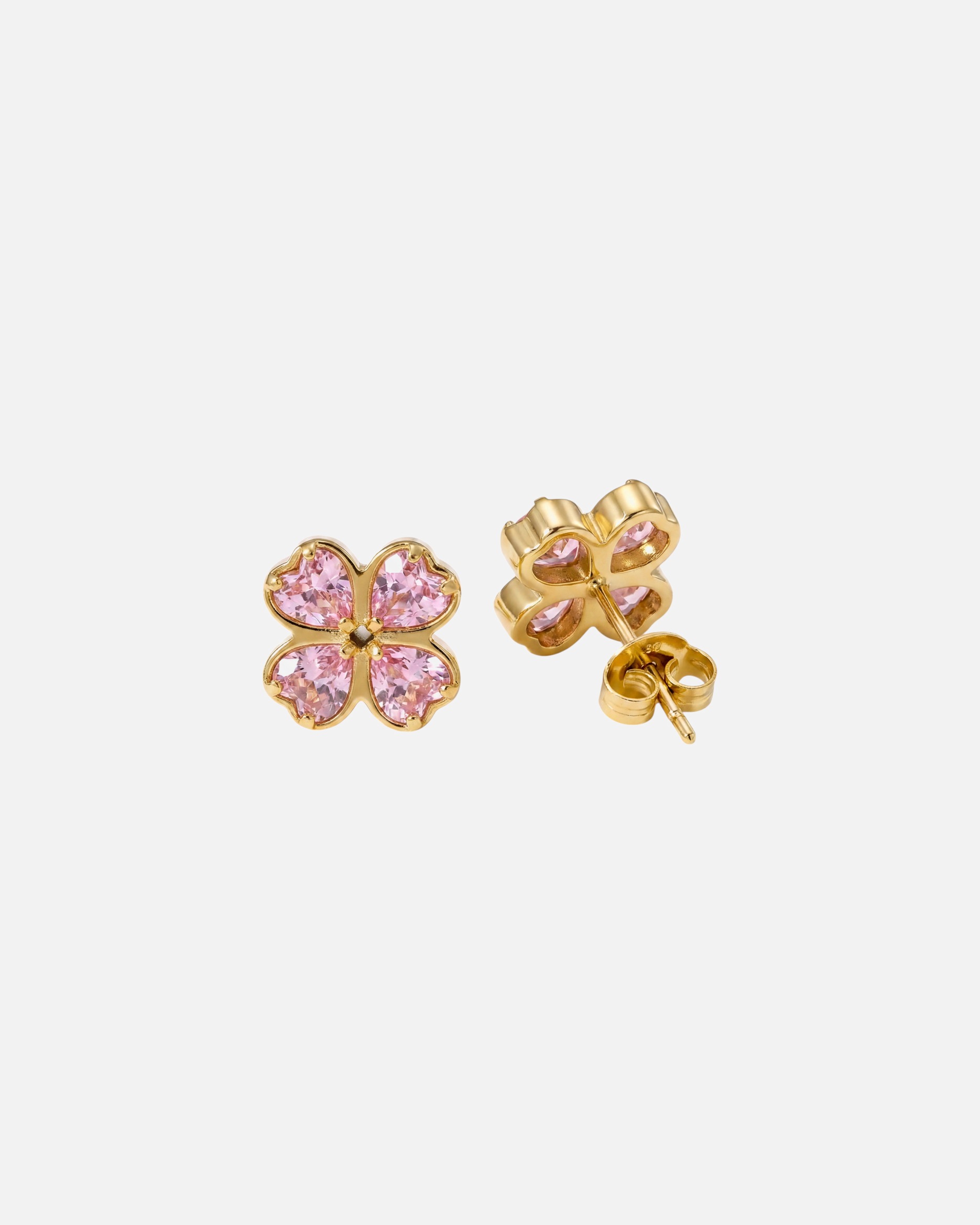 Orecchini di Unisex Purelei Rosa Cuore Orecchini 100% acciaio inossidabile Oro