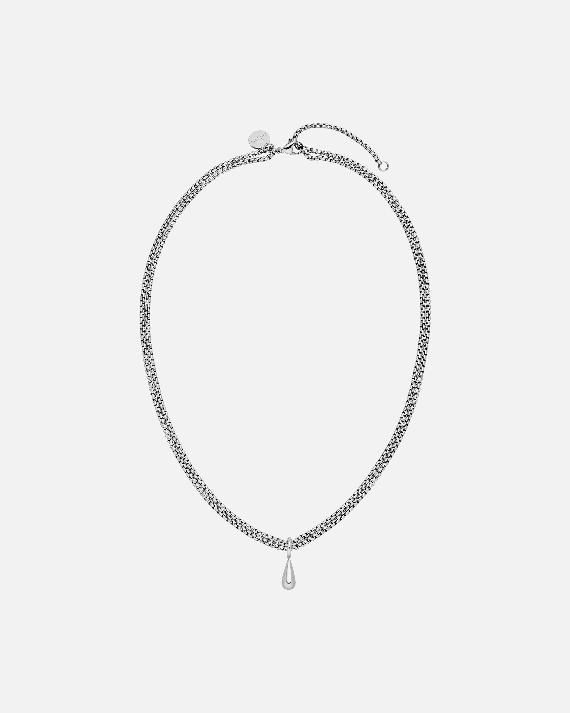 Collana di Femmina Purelei Droplet Collana 100% acciaio inossidabile Argento