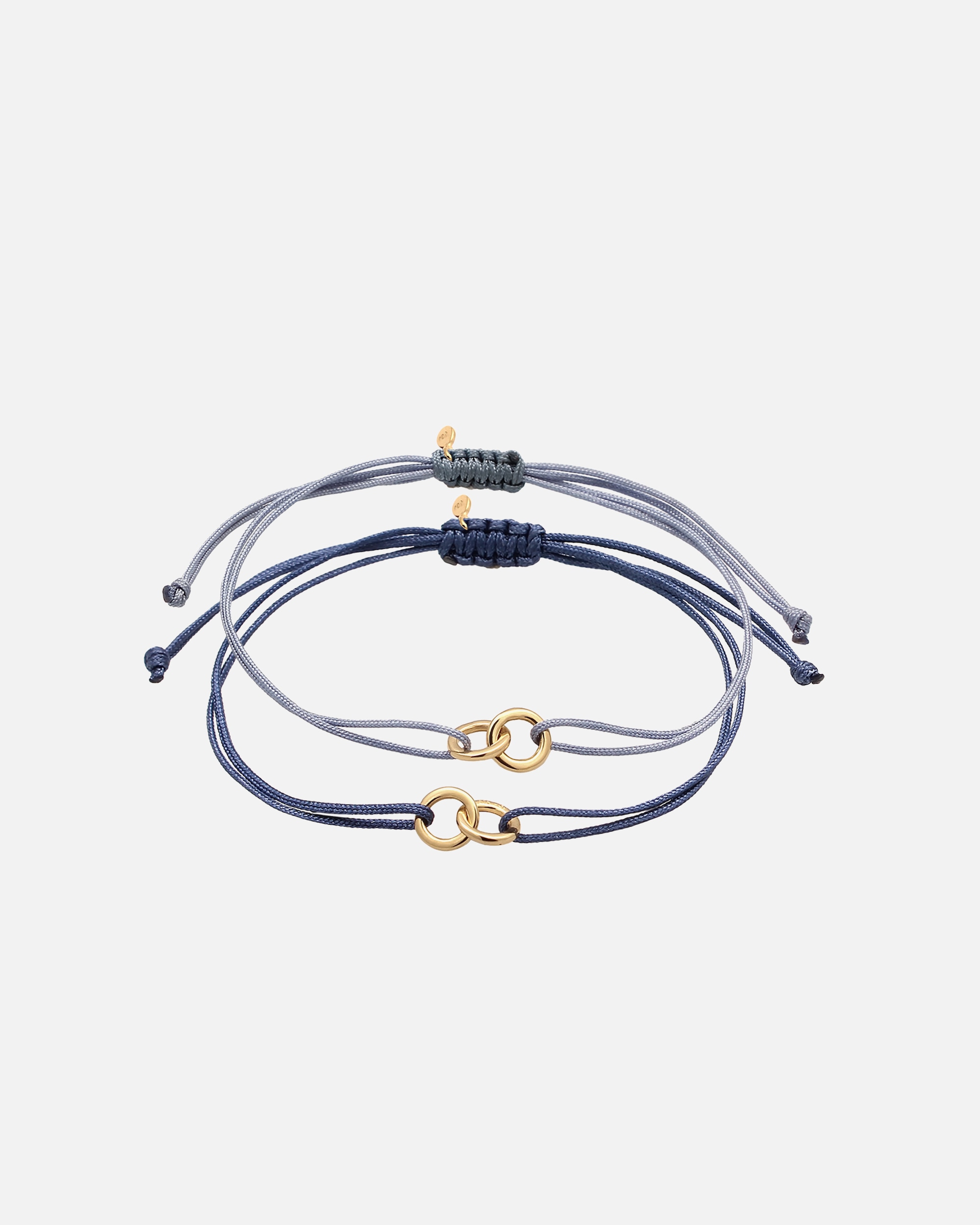 Braccialetto di Femmina Elli Set Bracciali Cerchio 925 Sterling Silver Gold-plated Blu