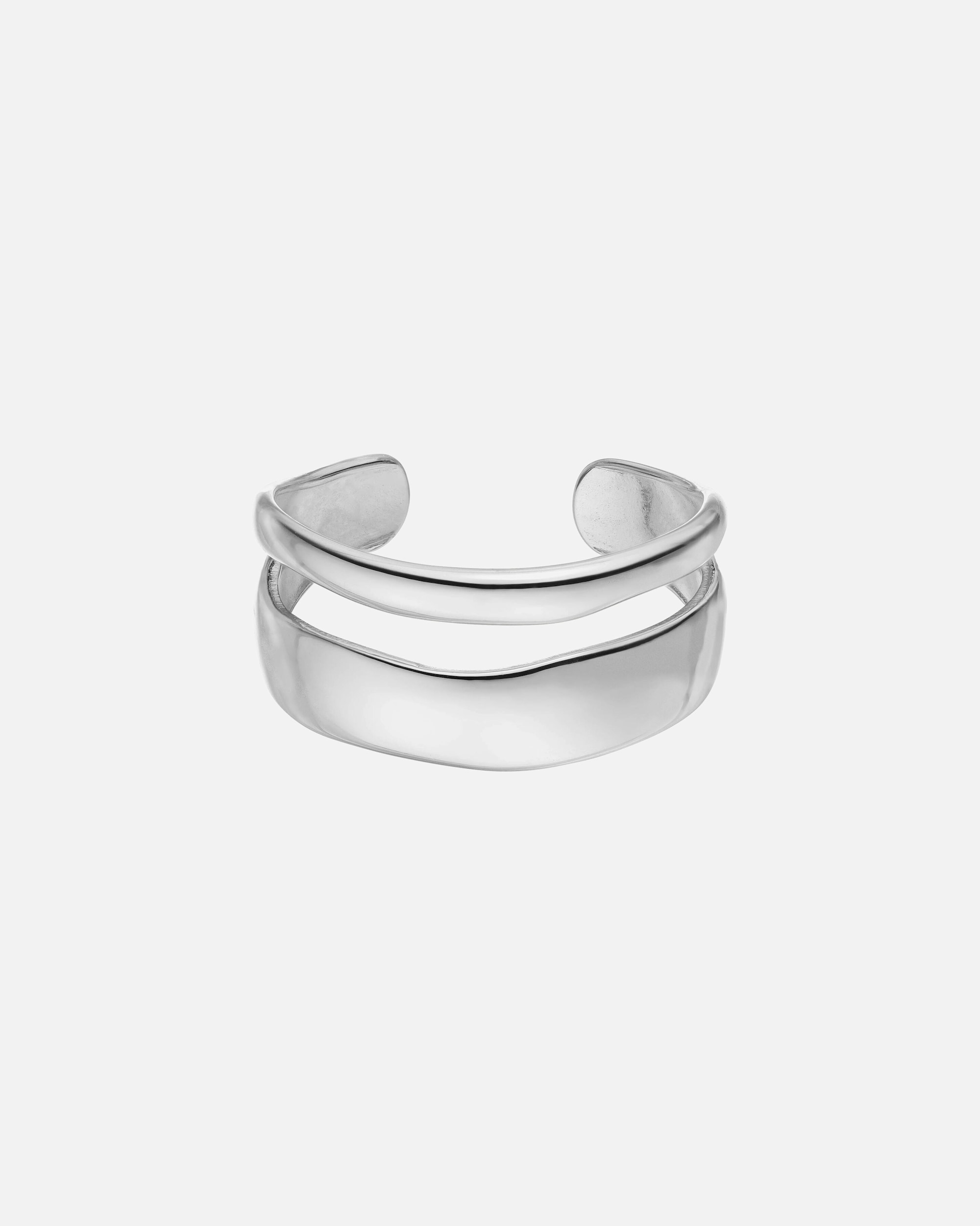 Anello di Femmina Purelei Twin Tides Anello 100% acciaio inossidabile Argento