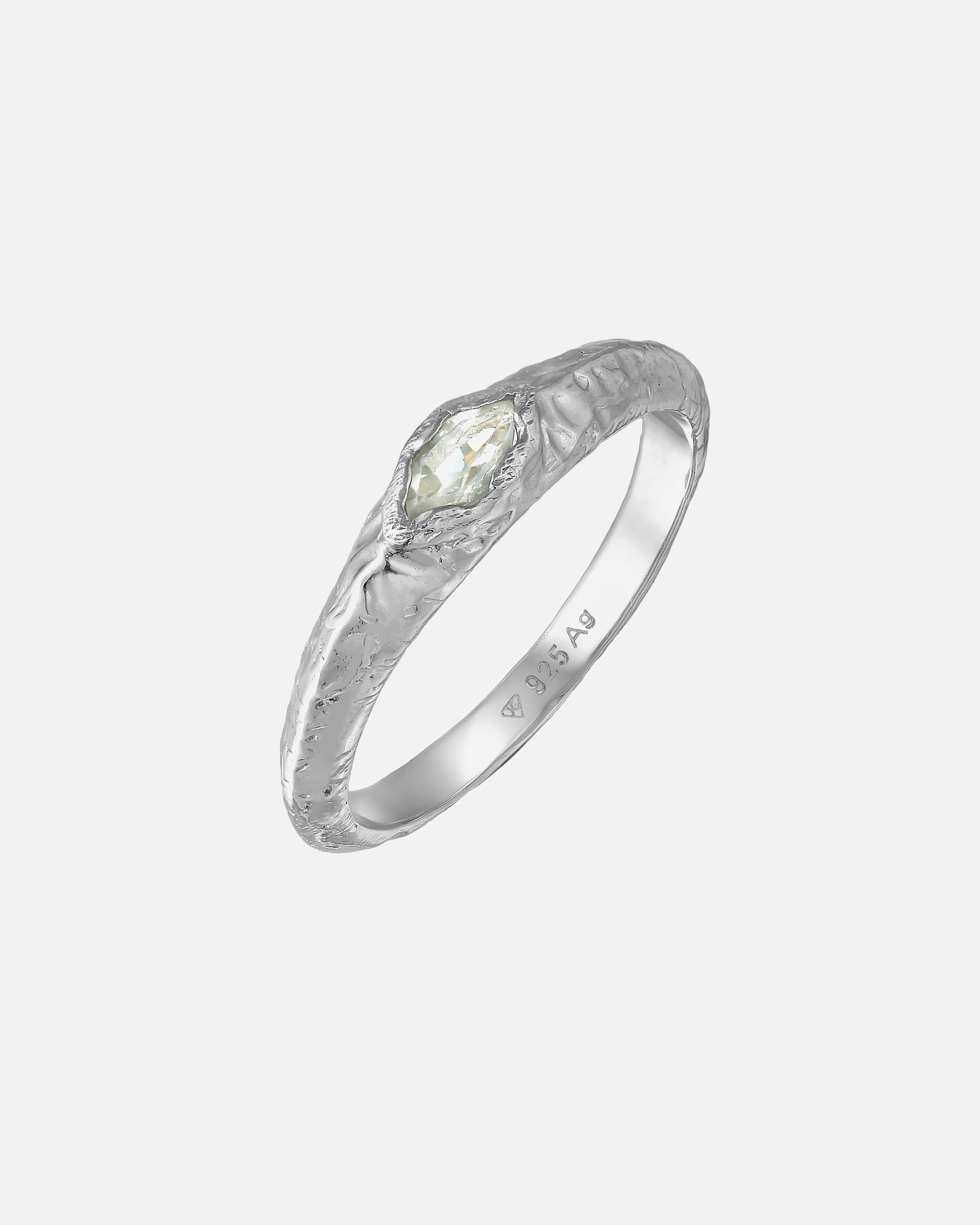 Anello di Unisex Haze & Glory Default Brand Line Anello con Pietre Ametista Verde Chiaro 925 Sterling Silver 60