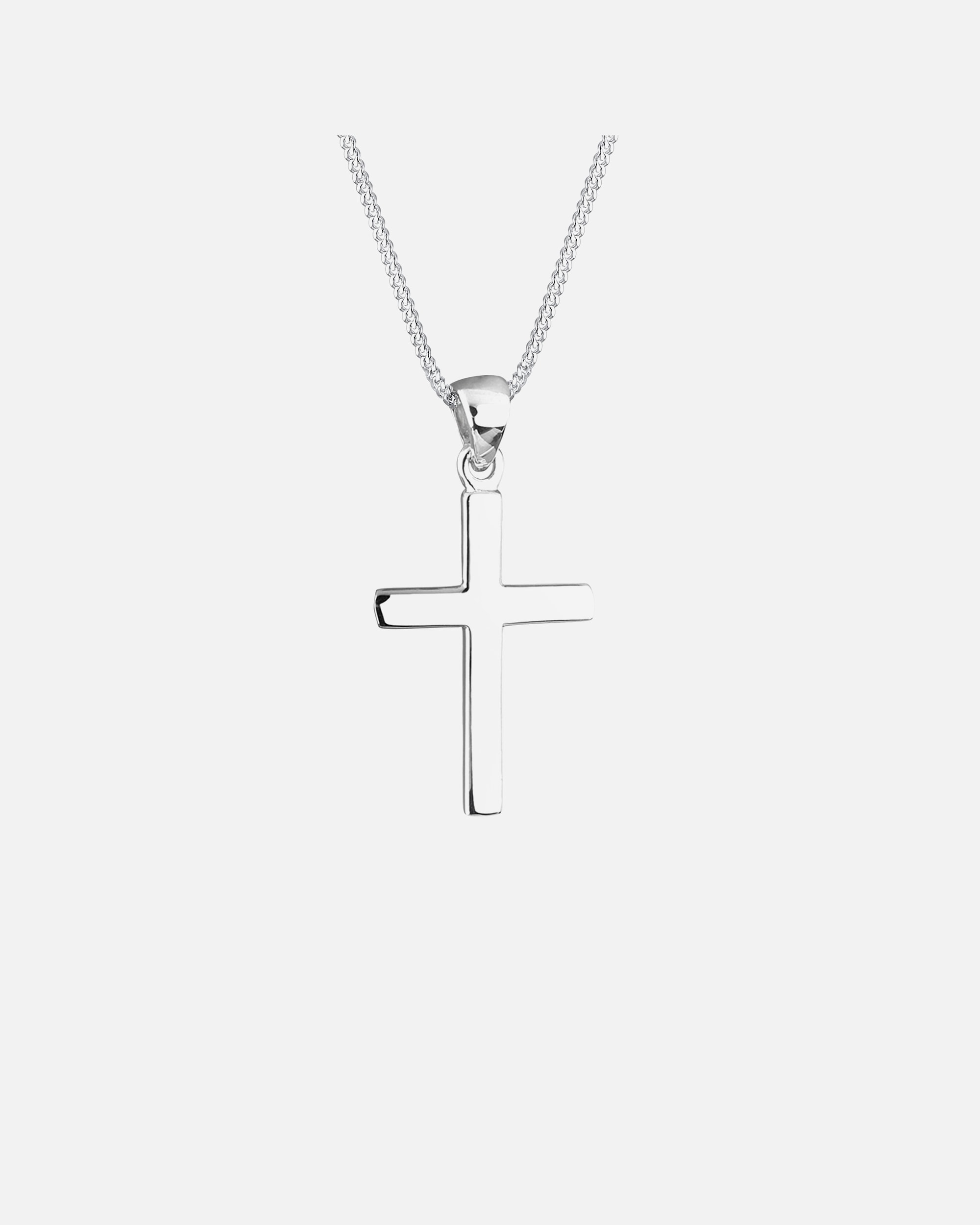 Collana di Femmina Elli Croce Simbolo di Base in Argento Sterling 925 50