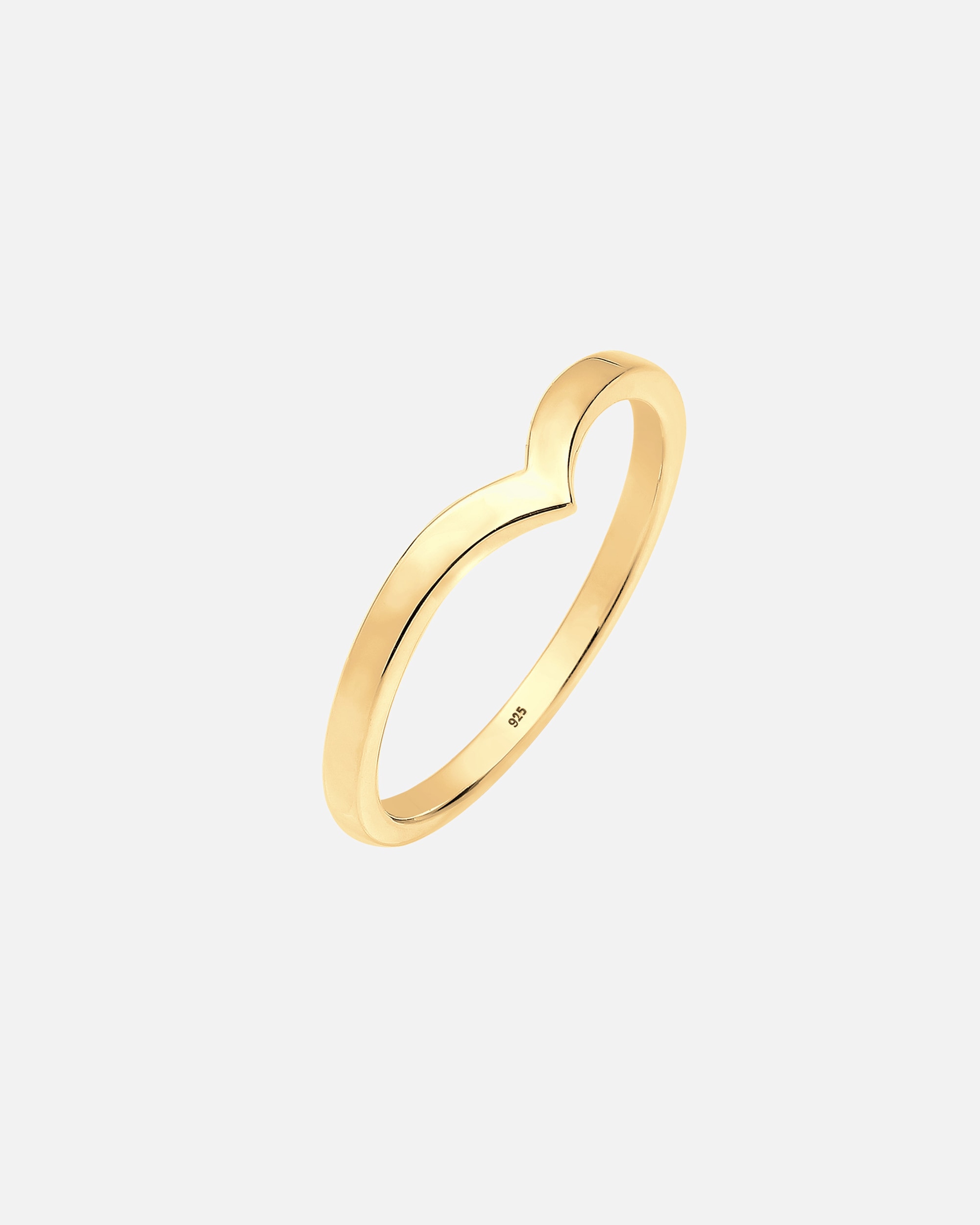 Anello di Femmina Elli V-Forma Impilamento Tendenza in Argento Sterling 925 48