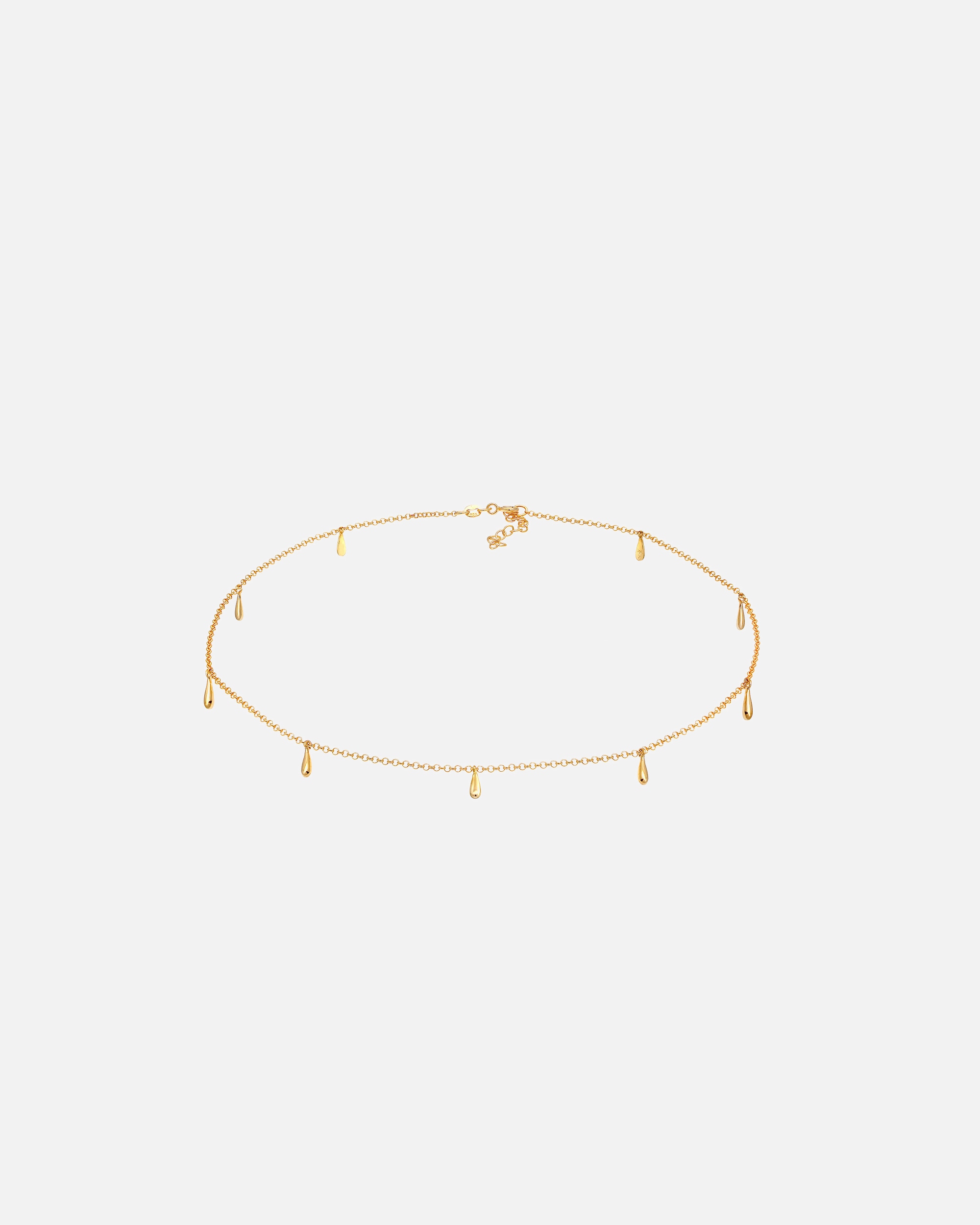 Collana di Femmina Elli Choker con pendenti a goccia look Geo in Argento Sterling 925 goldfarben