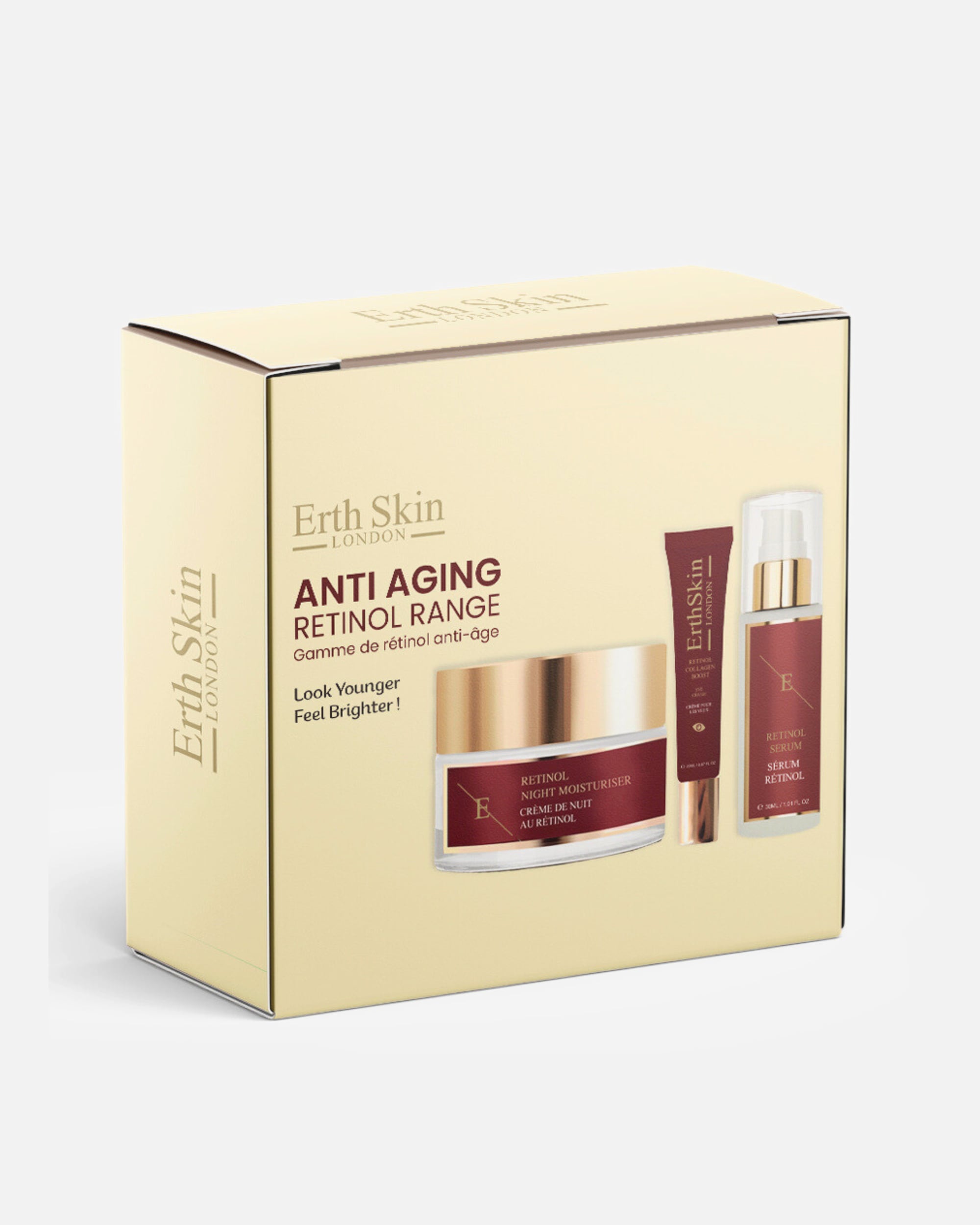 Set cura del viso di Femmina ErthSkin London Set occhi al retinolo definitivo 1 pezzo