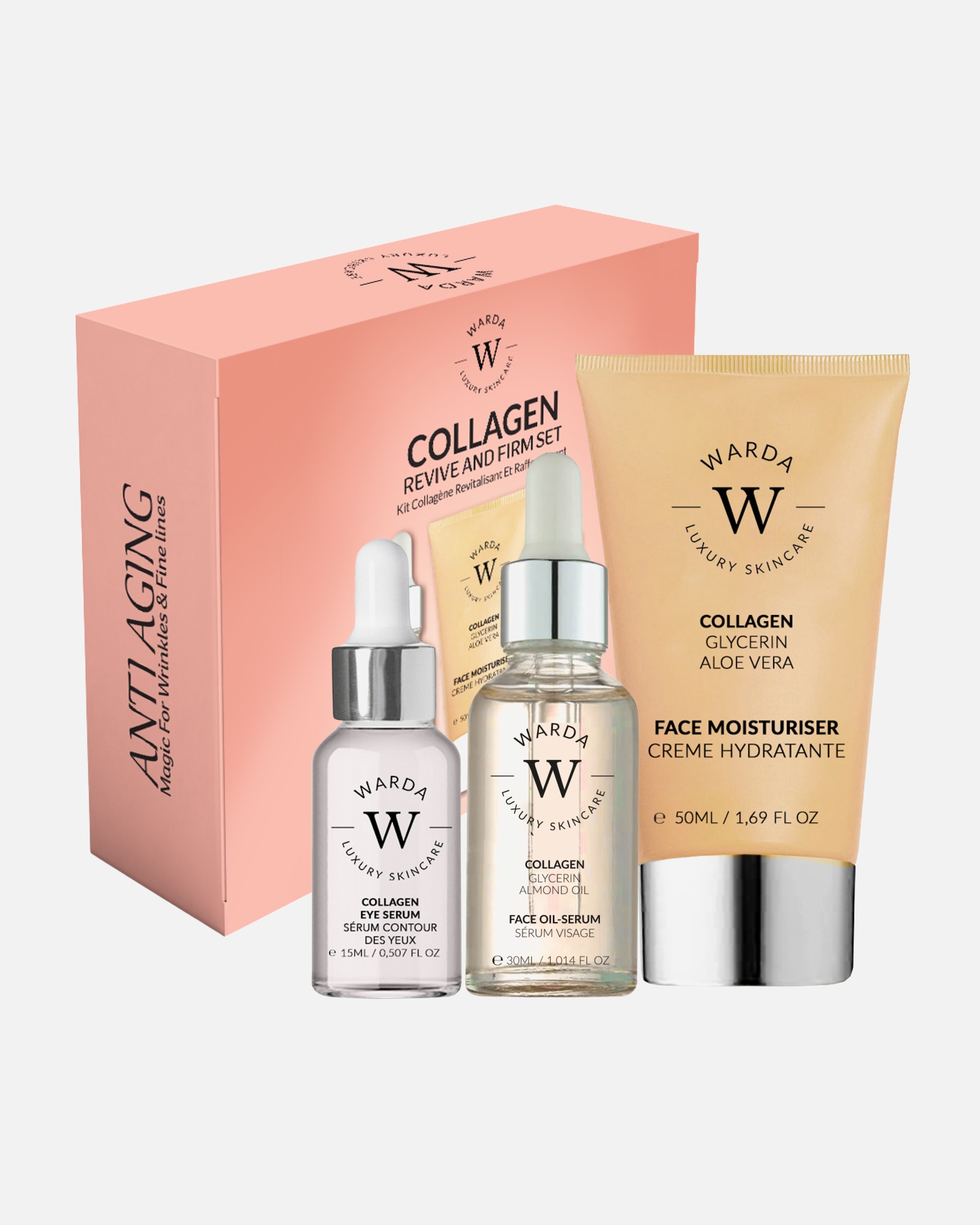 Set cura del viso di Femmina WARDA LUXURY SKINCARE Set per sollevare il collagene 1 pezzo