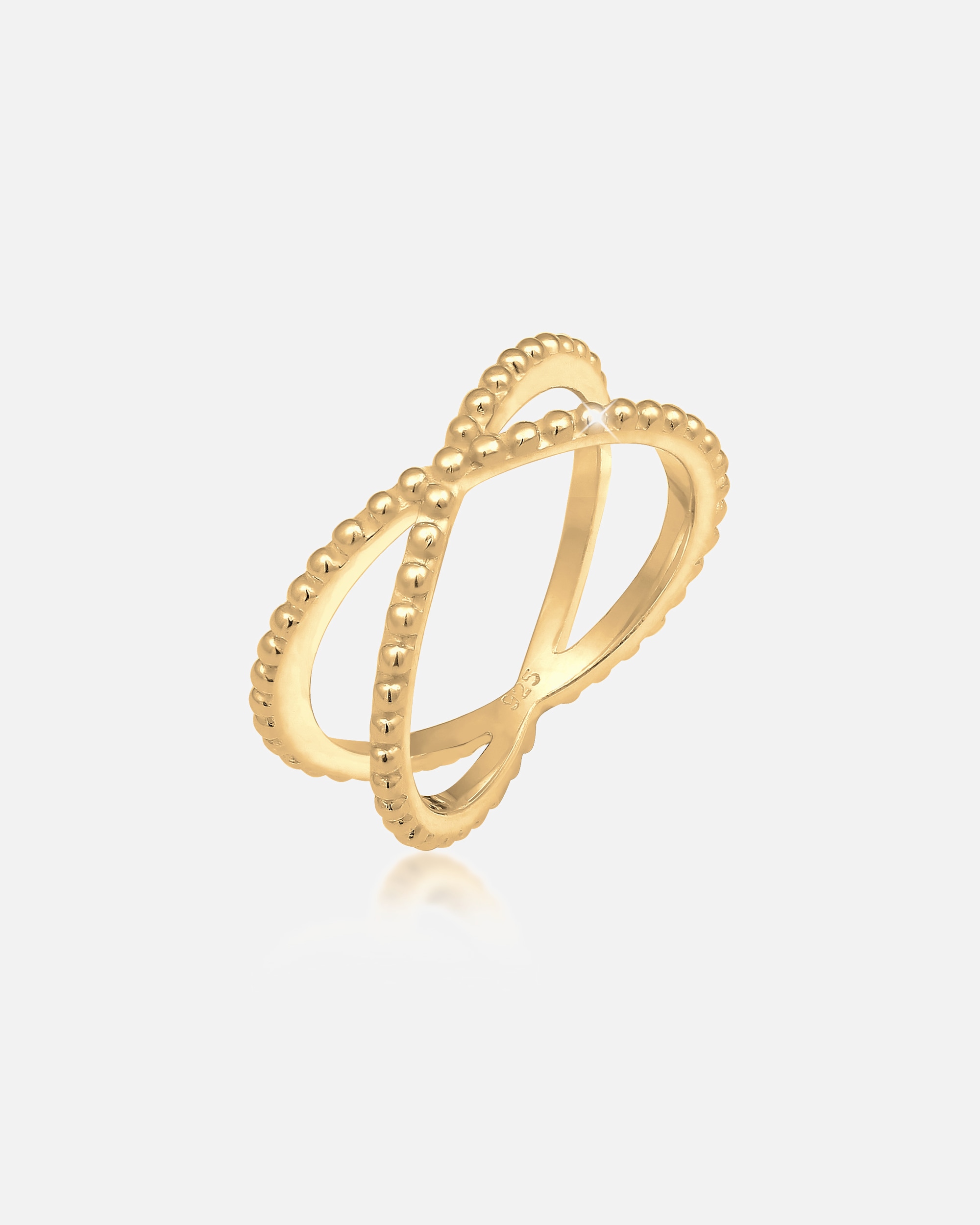Anello di Femmina Elli Croce Sfera Tendenza Moderno Blogger in Argento Sterling 925 56