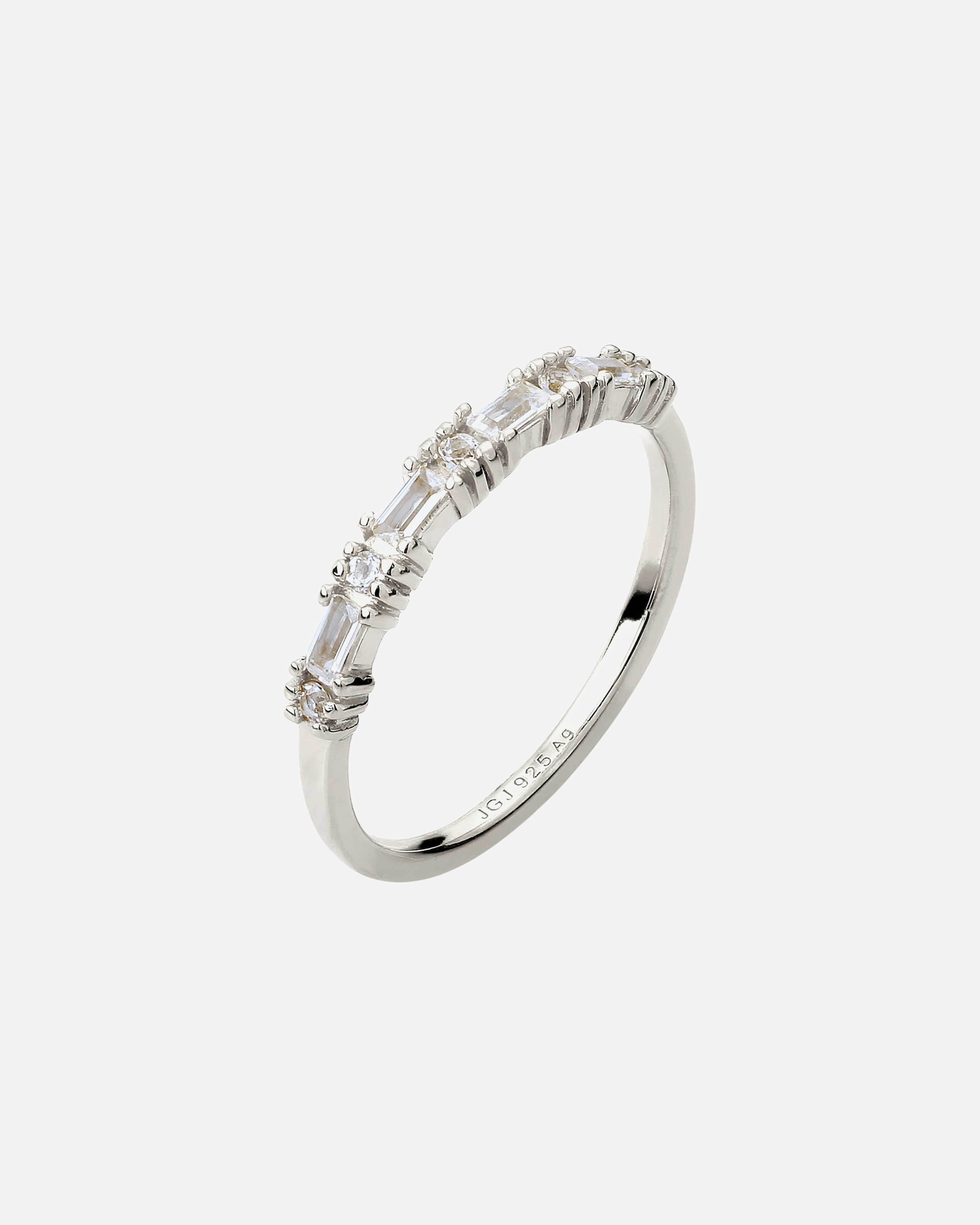 Anello di Femmina Elli PREMIUM Anello con Topazio Bianco 925 Sterling Silver 54
