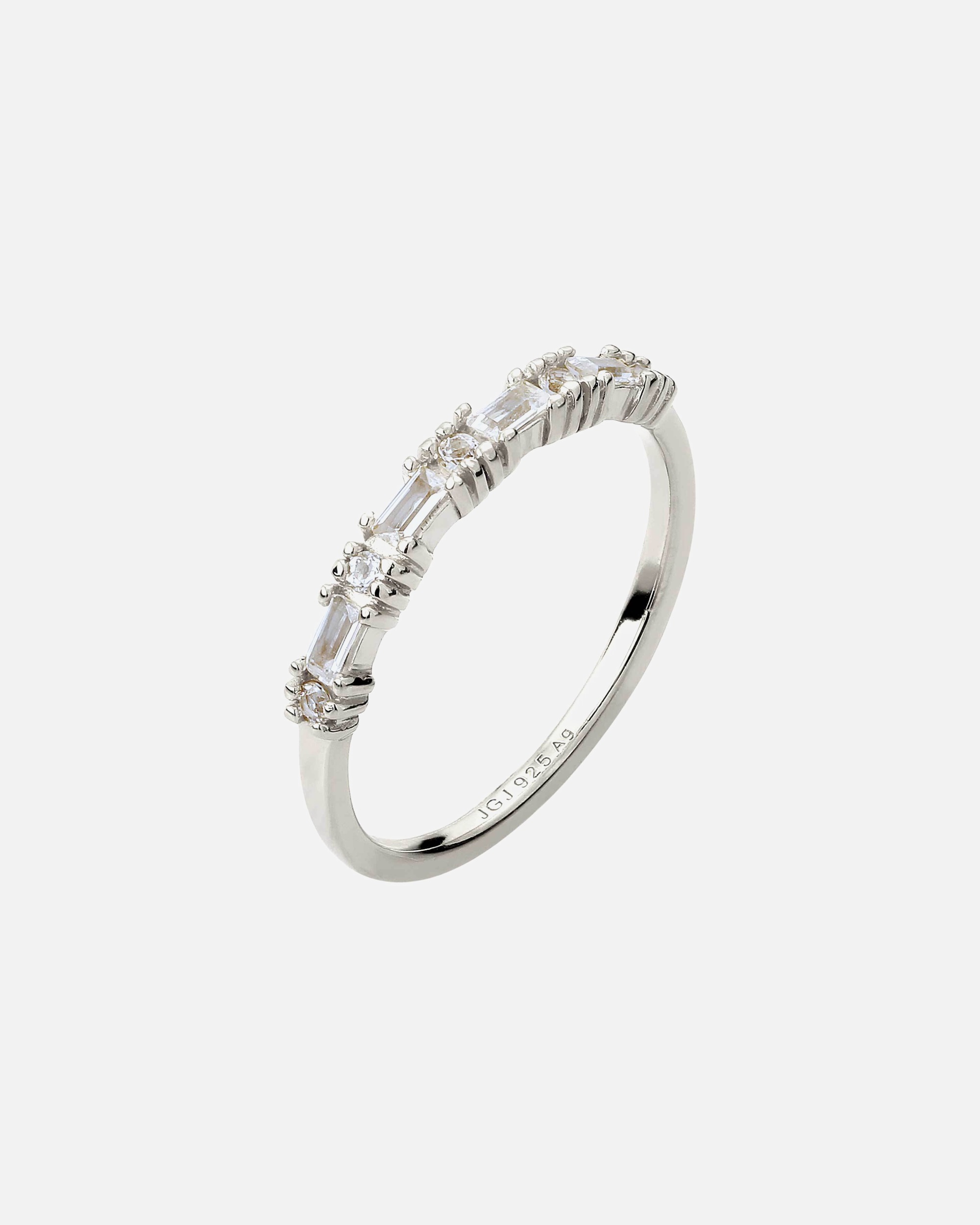 Anello di Femmina Elli PREMIUM Anello con Topazio Bianco 925 Sterling Silver 52