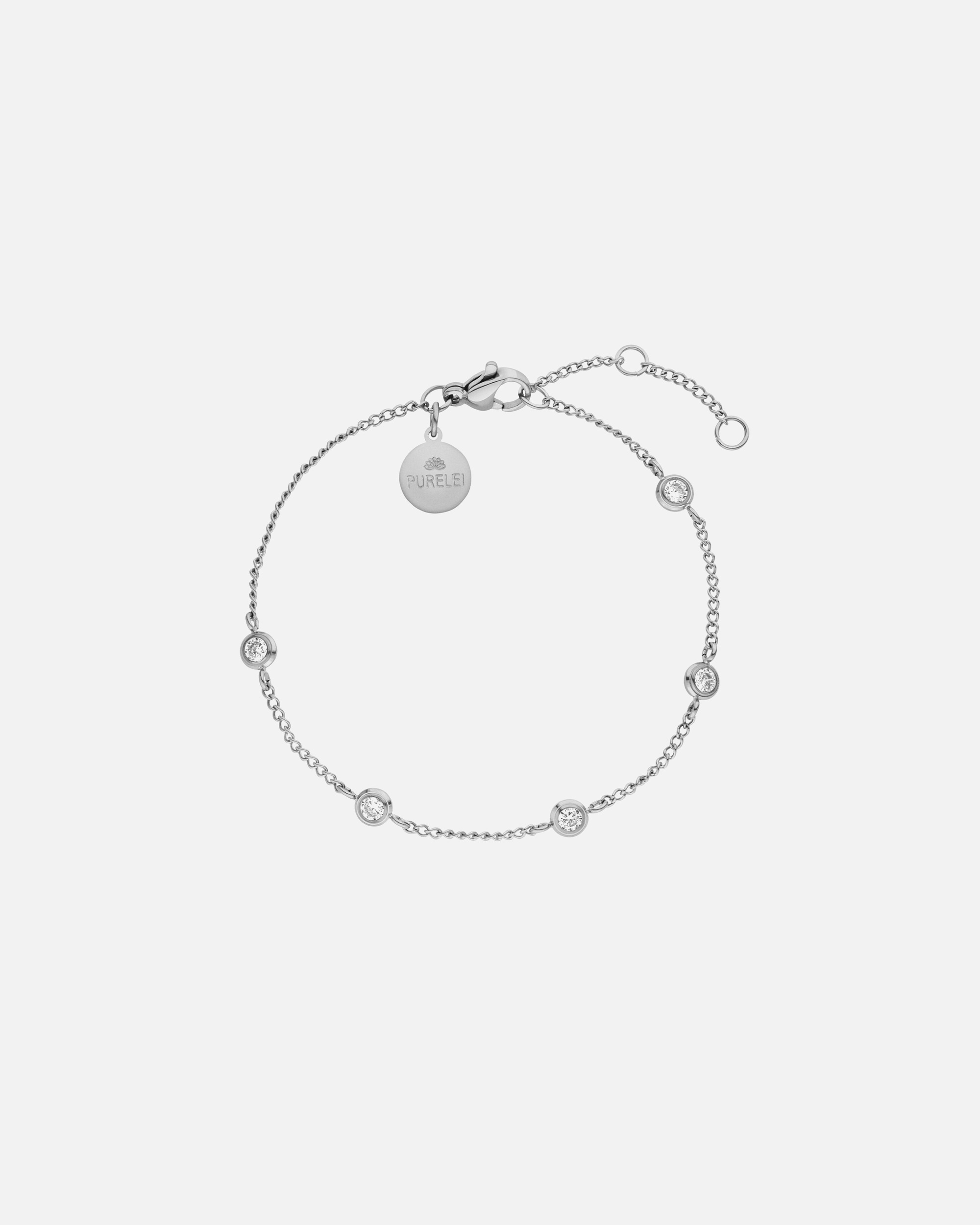 Braccialetto di Femmina Purelei Spotlight Bracciale 100% acciaio inossidabile Argento