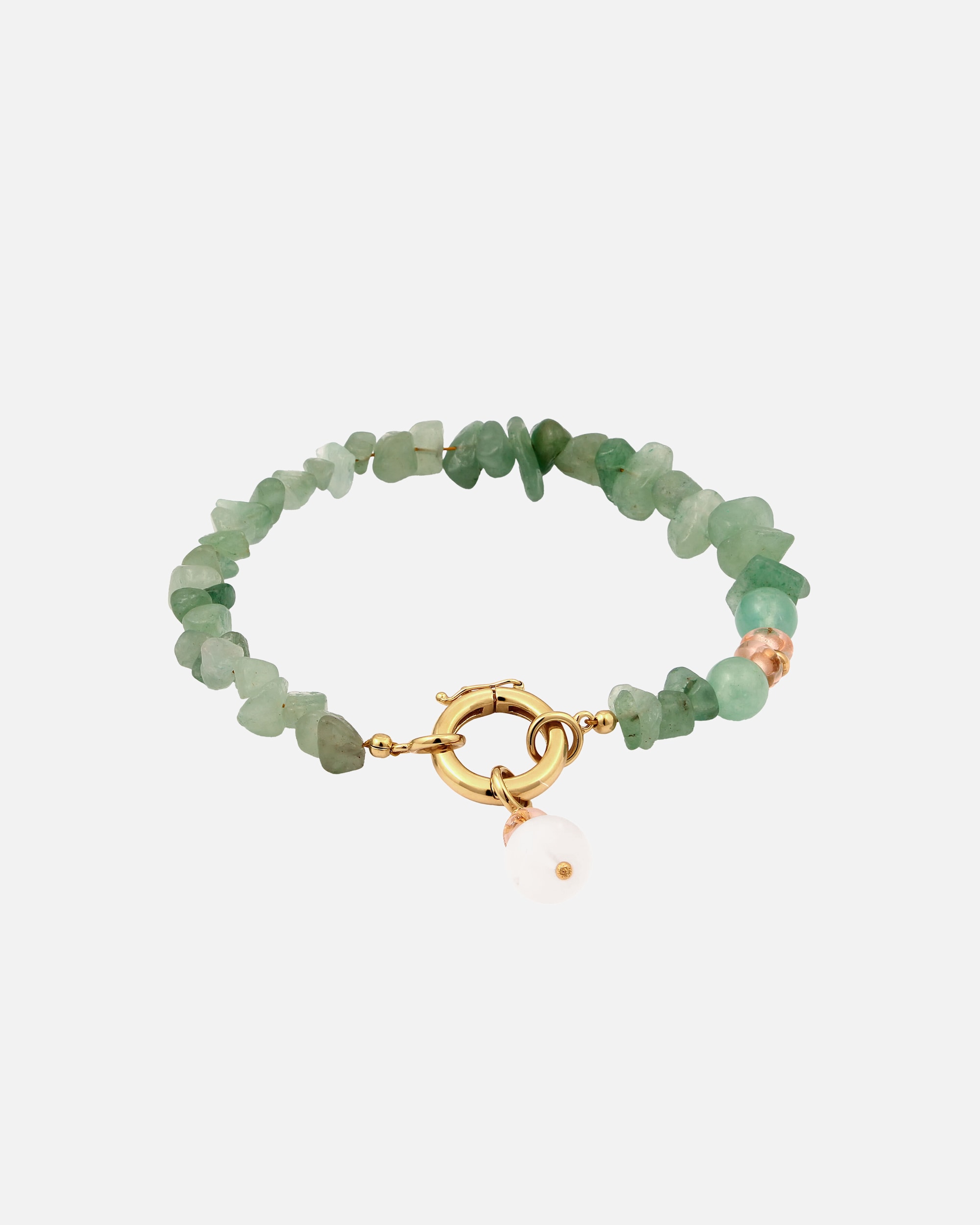 Braccialetto di Femmina Elli Accessori Gioielli Aventurina Verde 925 Sterling Silver 21