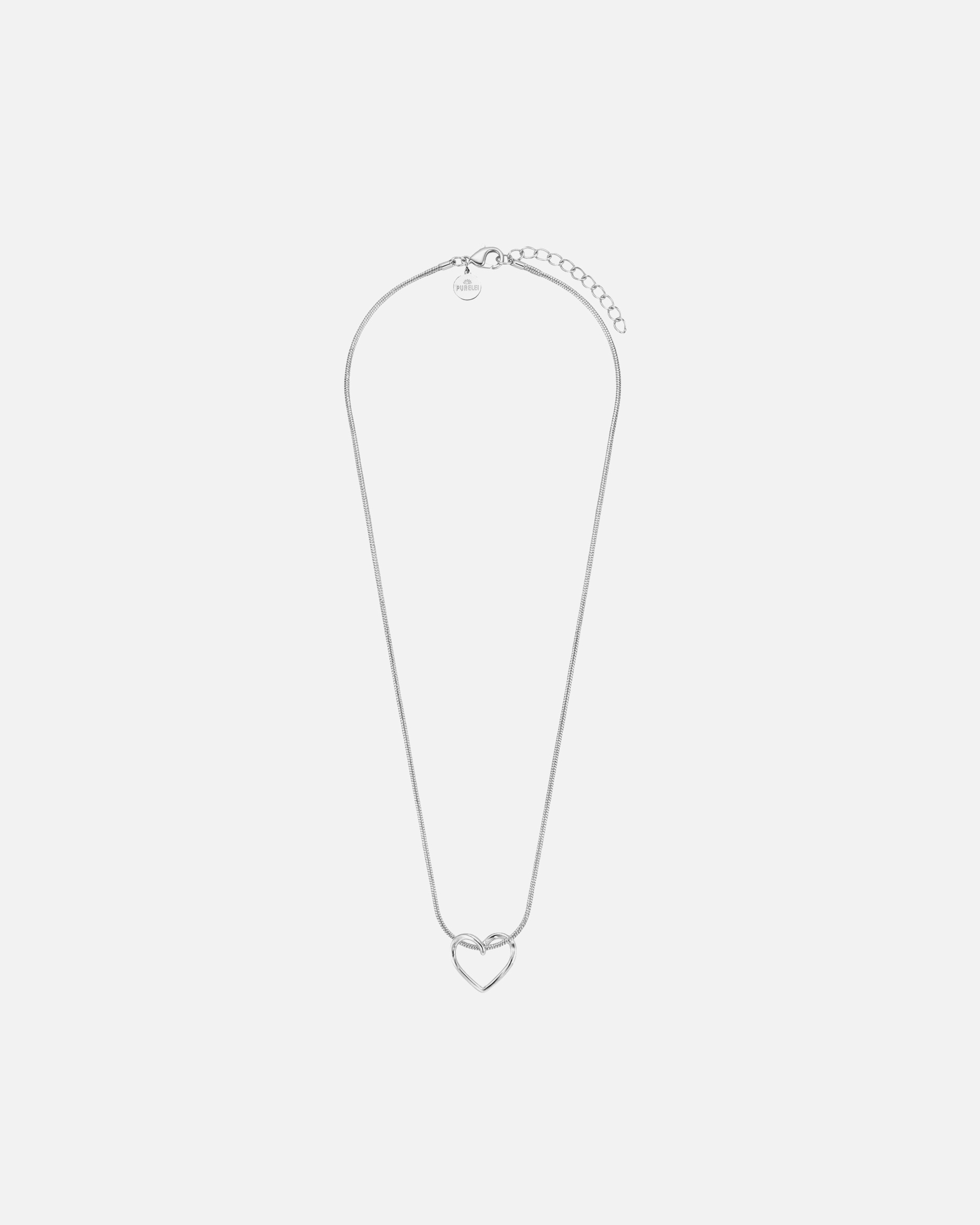 Collana di Unisex Purelei Hearts Of Love Collana 100% acciaio inossidabile Argento