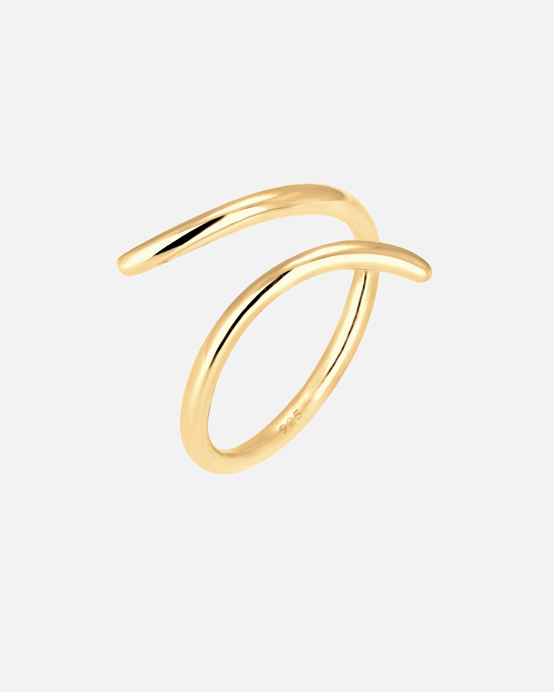 Anello di Femmina Elli Avvolgimento Statement Geo in Argento Sterling 925 58