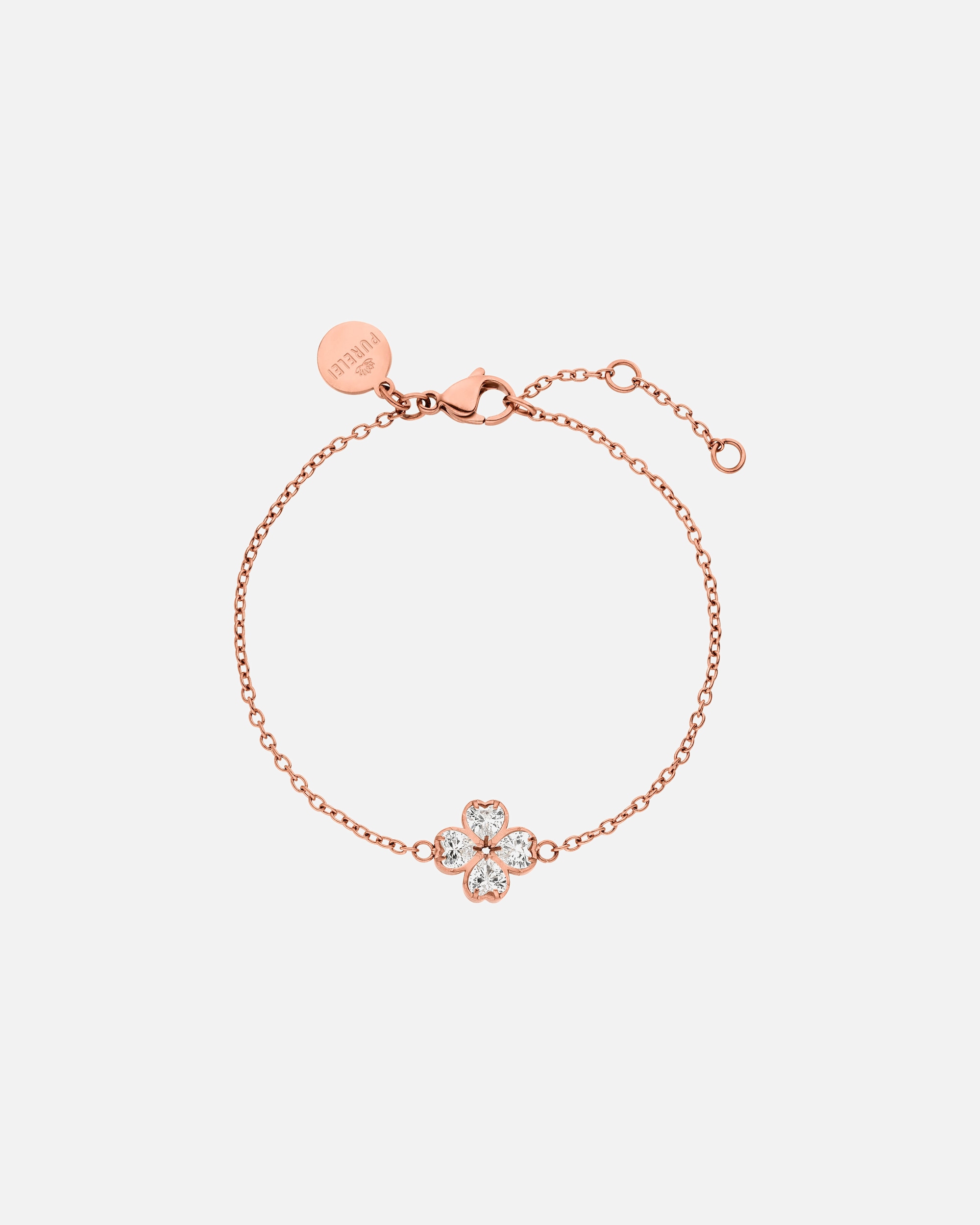 Braccialetto di Femmina Purelei Cuore Bracciale 100% acciaio inossidabile Oro rosa