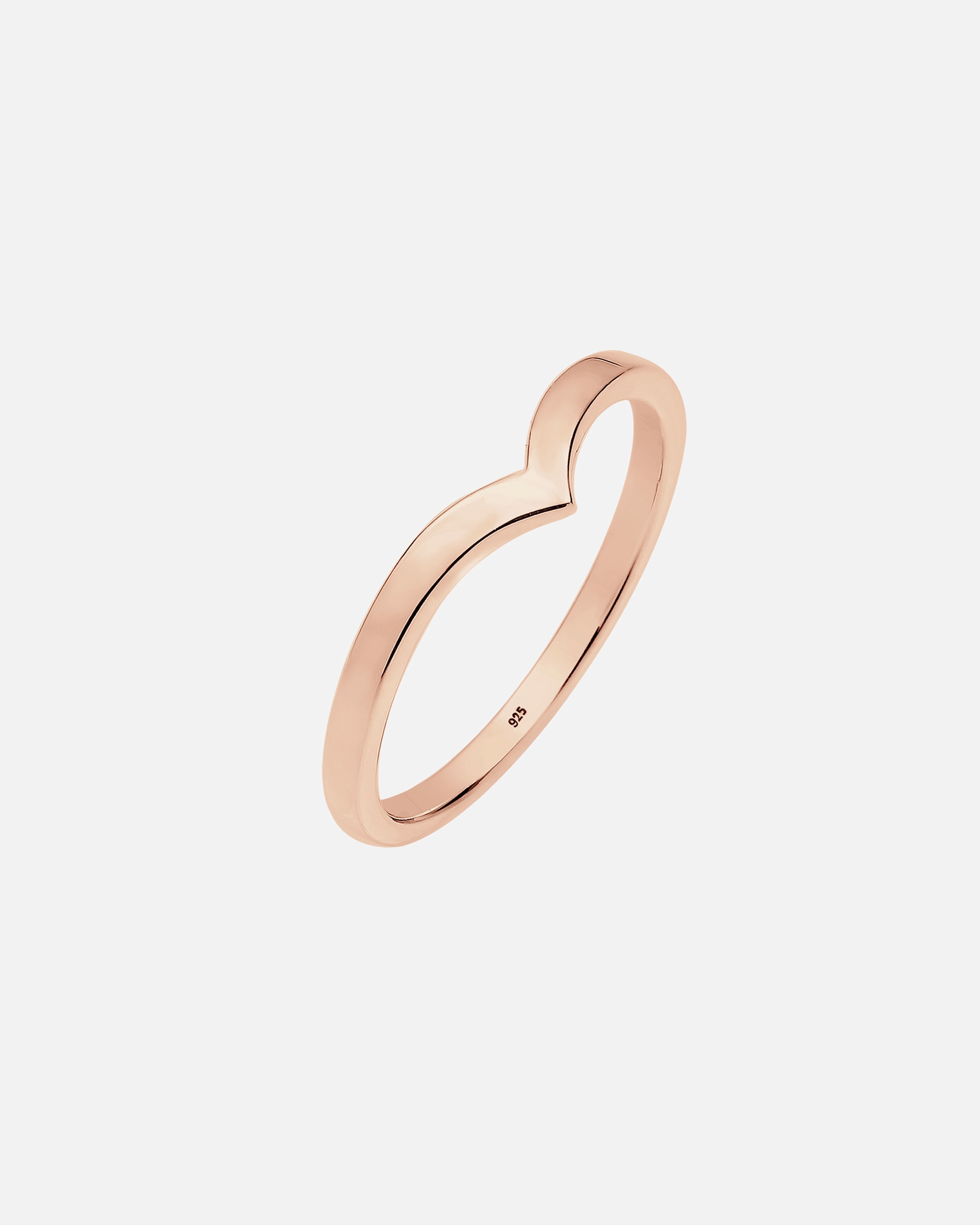 Anello di Femmina Elli V-Forma Impilamento Tendenza in Argento Sterling 925 50