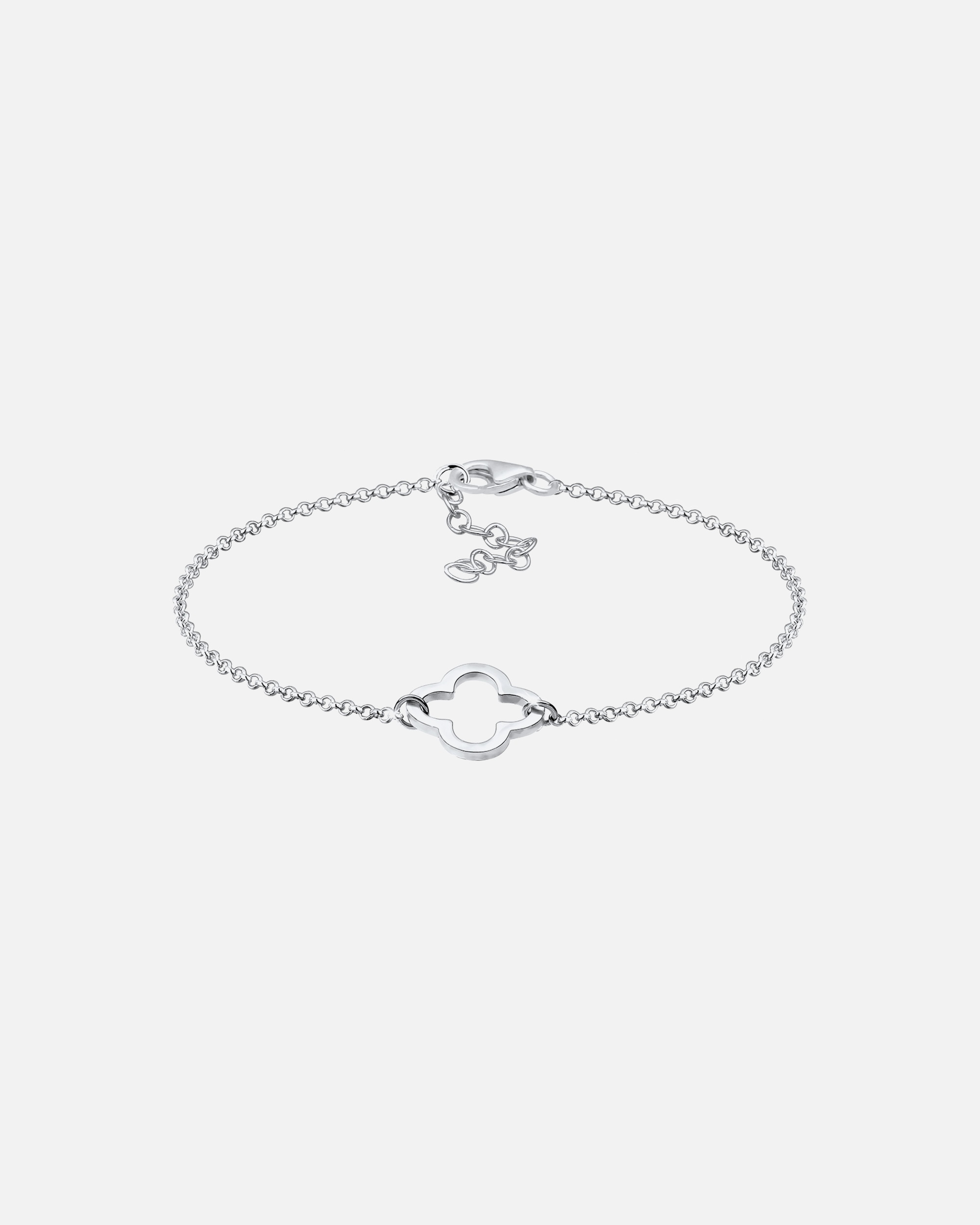Braccialetto di Femmina Elli Simbolo di taglio a quadrifoglio in Argento Sterling 925 16