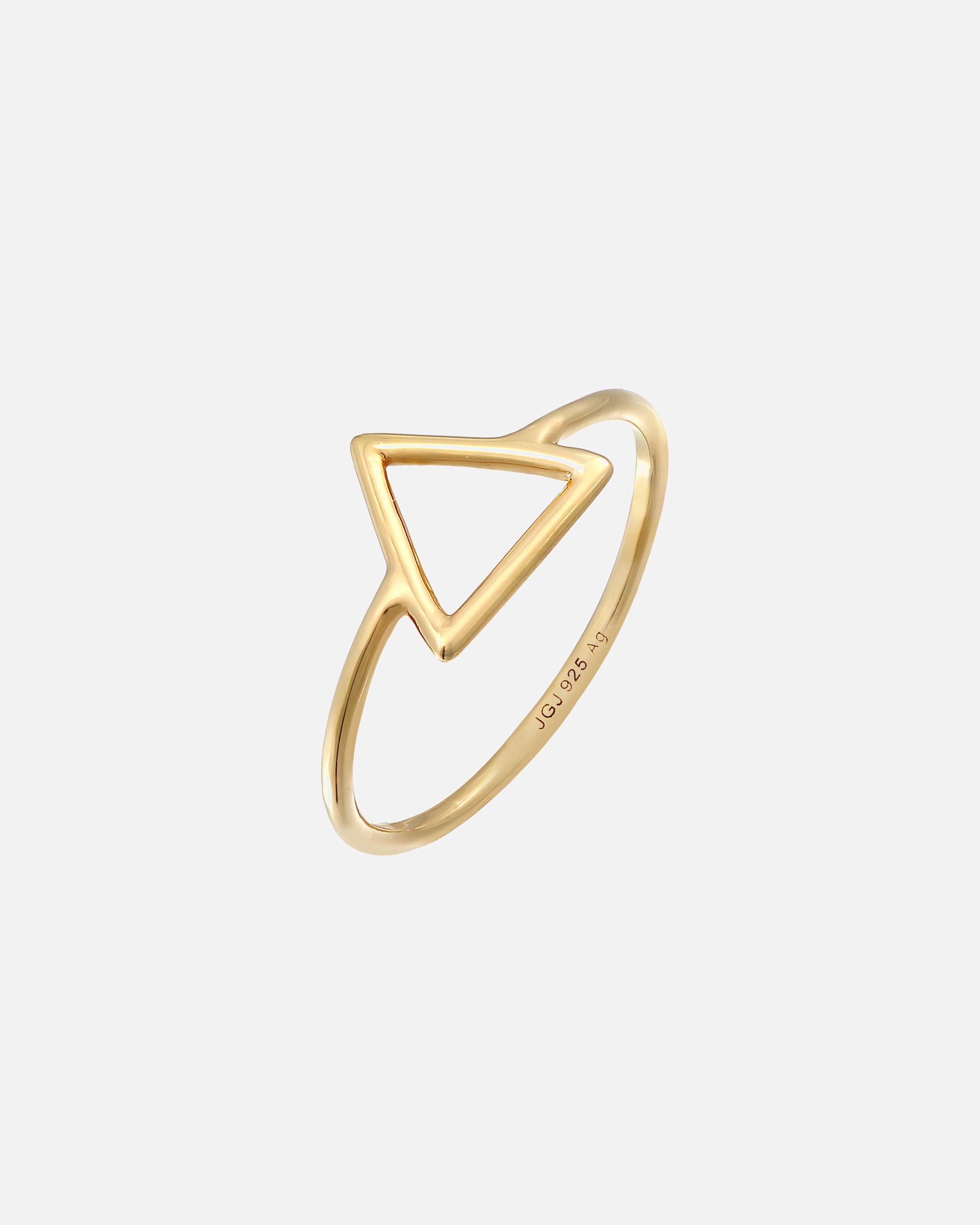 Anello di Femmina Elli Triangolo Geo Tendenzia Filigrana in Argento Sterling 925 56