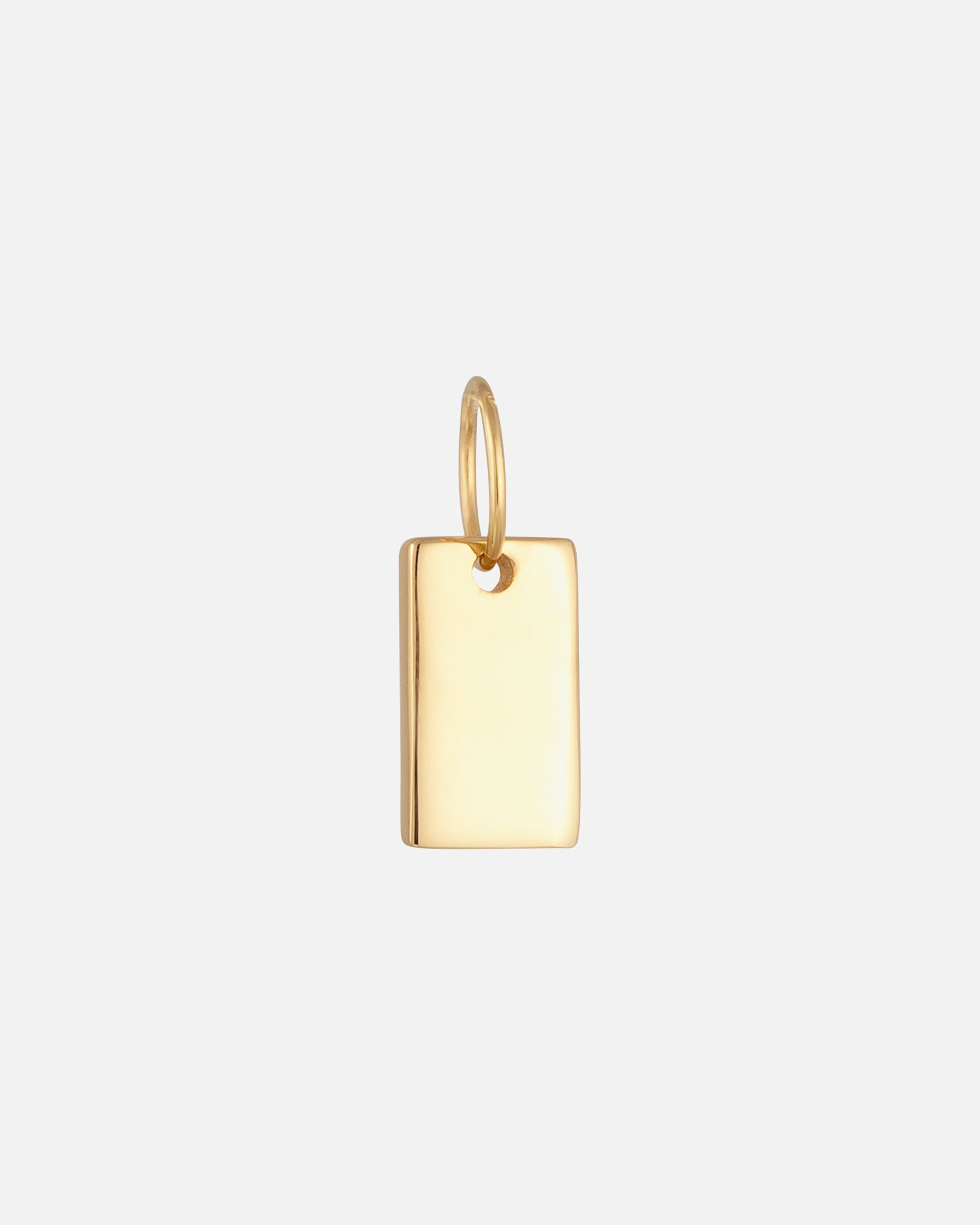 Pendente di Femmina Elli PREMIUM Ciondolo rettangolo senza pietra 585 Oro Giallo goldfarben