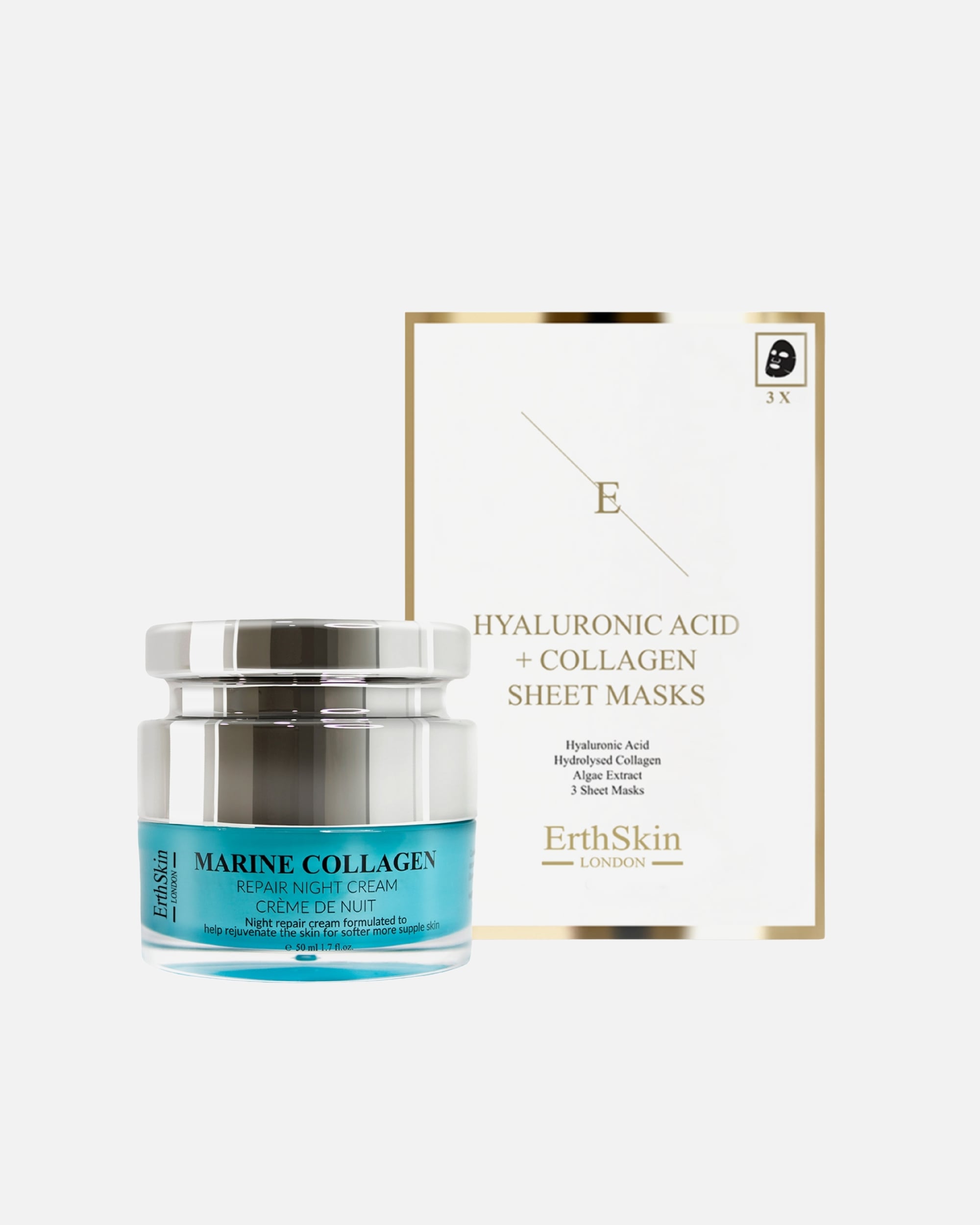 Set cura del viso di Femmina Duo Marine Night & Mask 1 pezzo