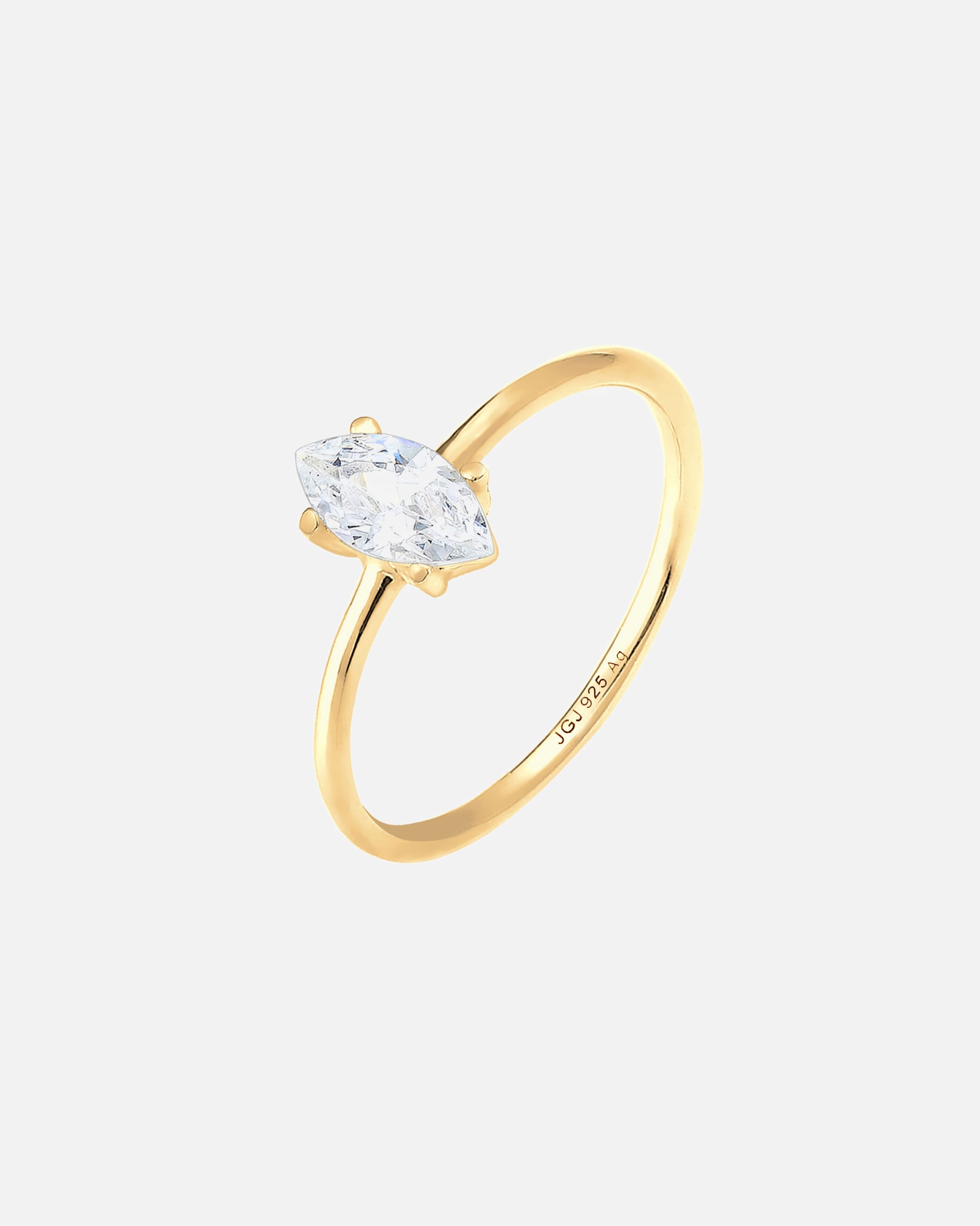 Anello di Femmina Elli Marchesa del fidanzamento femminile con pietra di zirconio in argento sterling 925 54