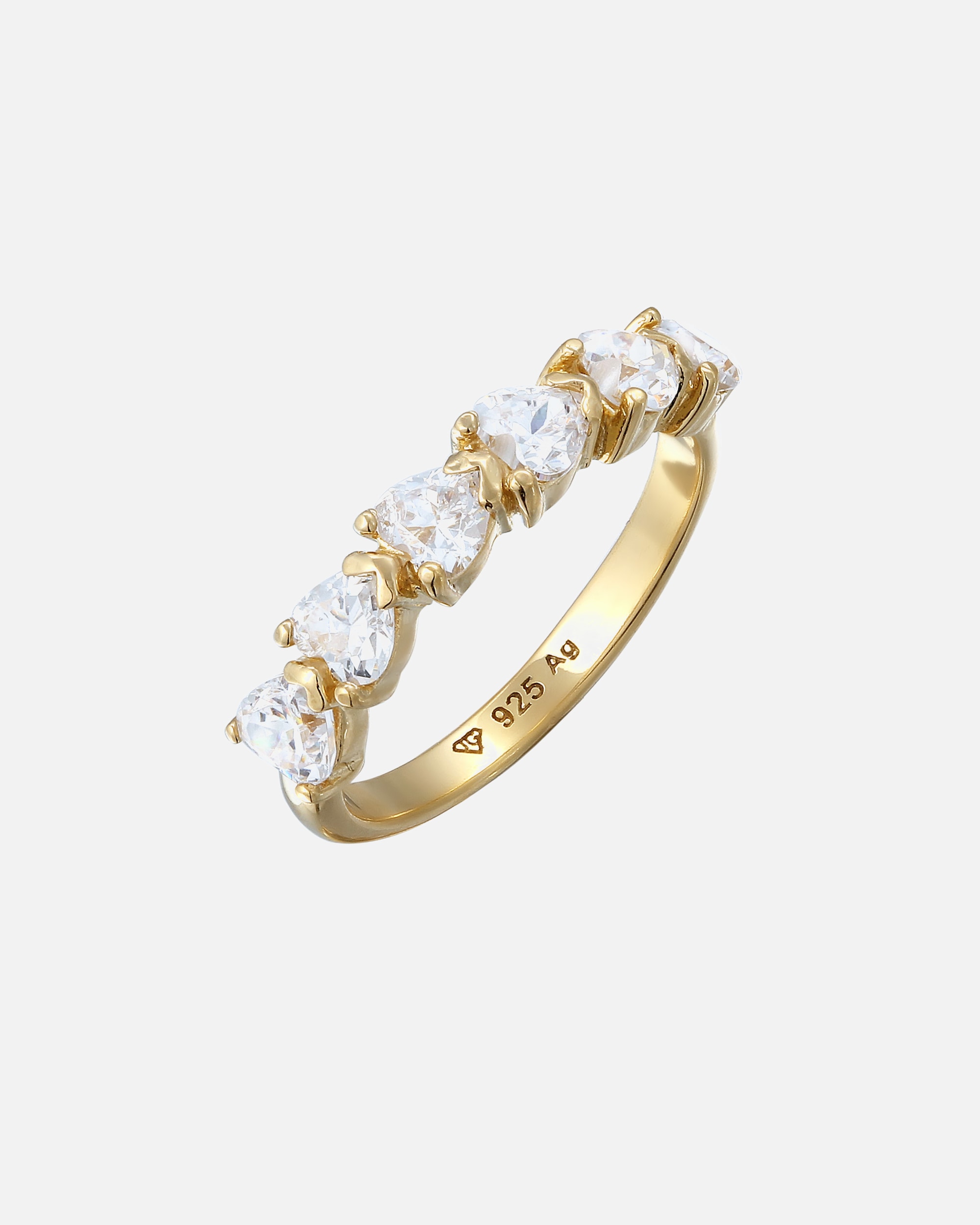 Anello di Femmina Elli Anello Cuore Zirconia Bianco 925 Sterling Silver 56