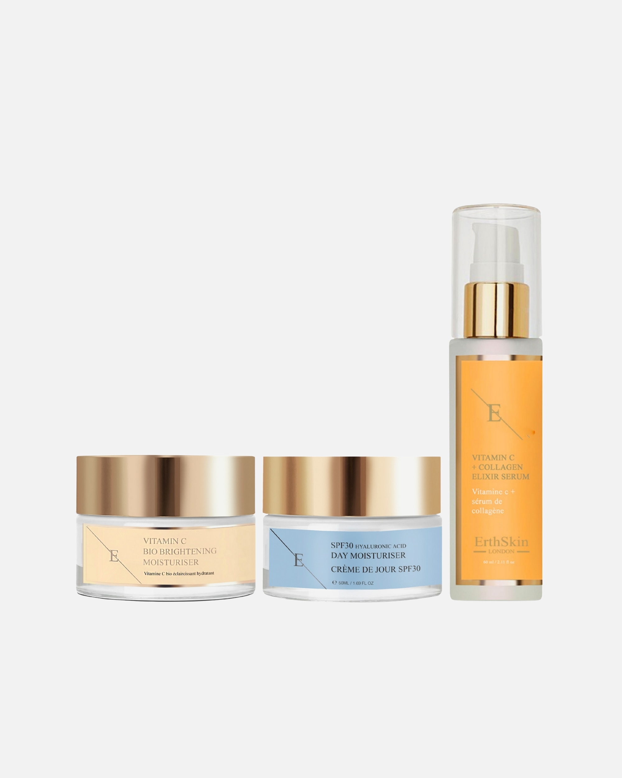 Set cura del viso di Femmina ErthSkin London Strahlendes & LSF-Trio 1 pezzo