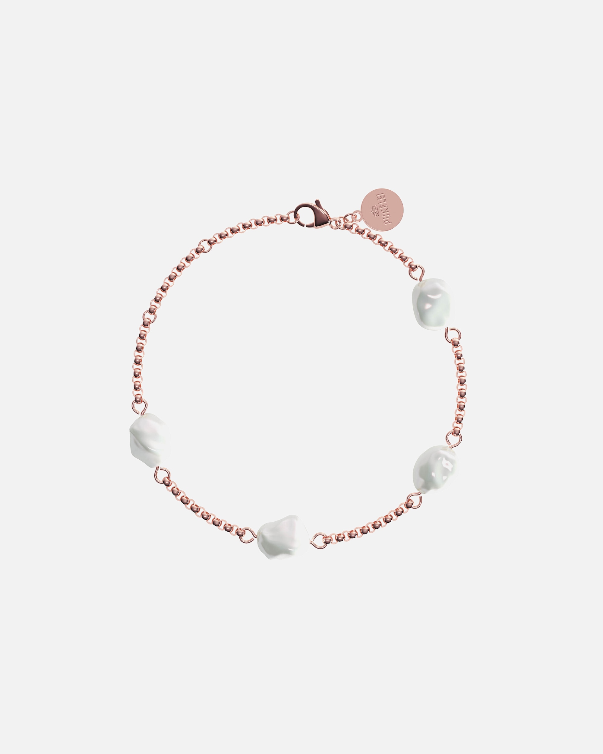 Braccialetto di Femmina Purelei Malahi Bracciale 100% acciaio inossidabile Oro rosa