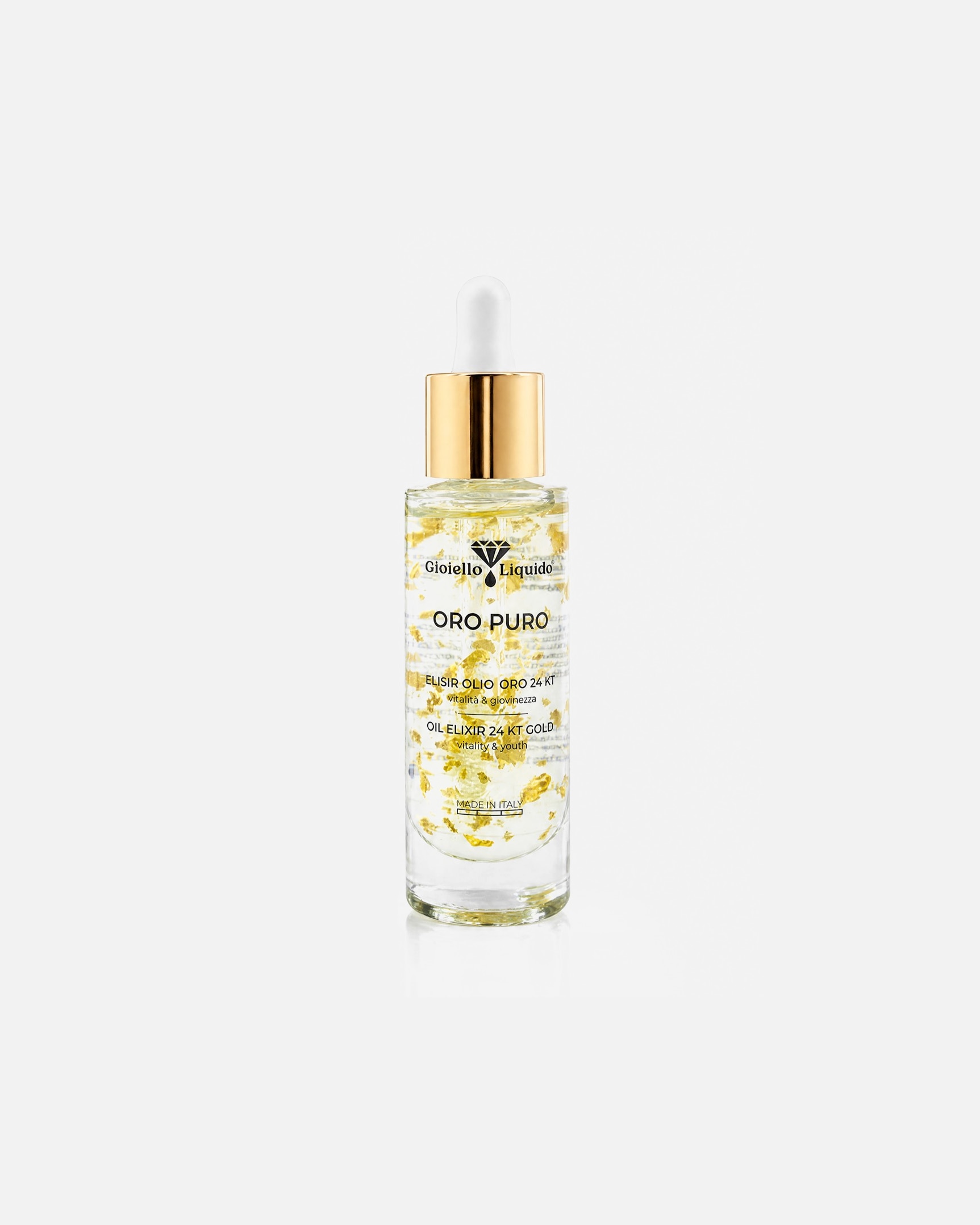 Olio viso di Unisex Gioiello Liquido Olio viso oro 24Kt "Oro Puro" 30 ml