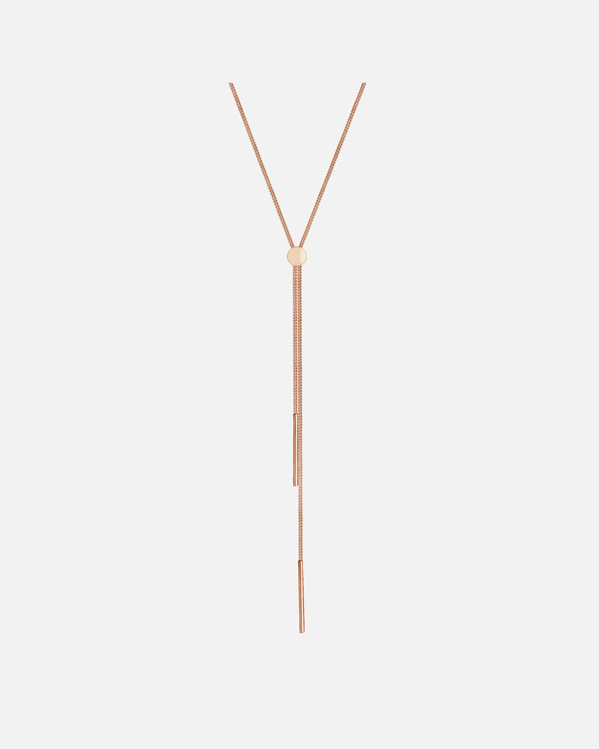 Collana di Femmina Elli Catena a Y Geo Bacchetta di Base Tendenza Blogger in Argento Sterling 925 rosefarben