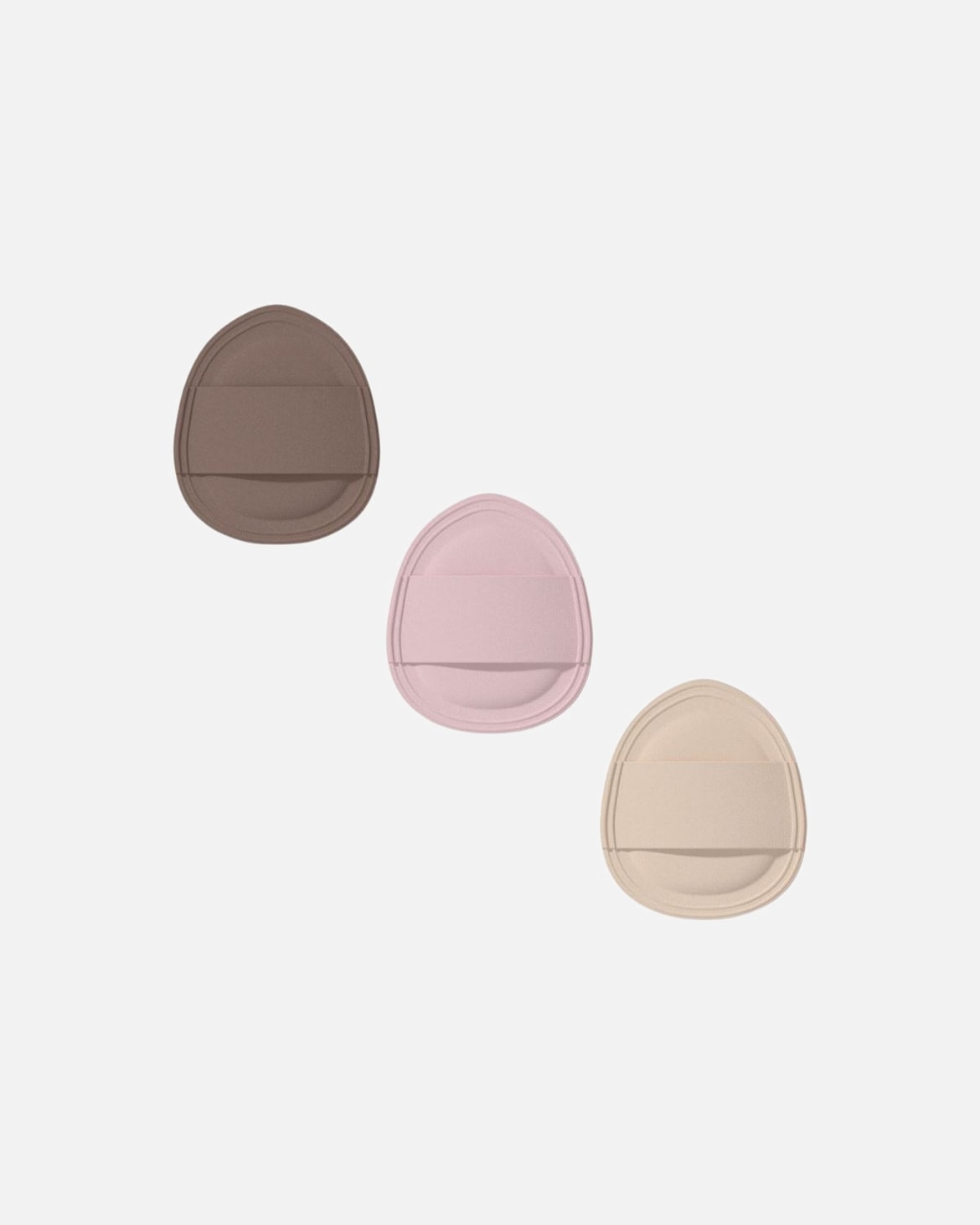 Spugna Trucco di Unisex Set di 3 tamponi per il trucco Marshmallow Thumb 1 pezzo