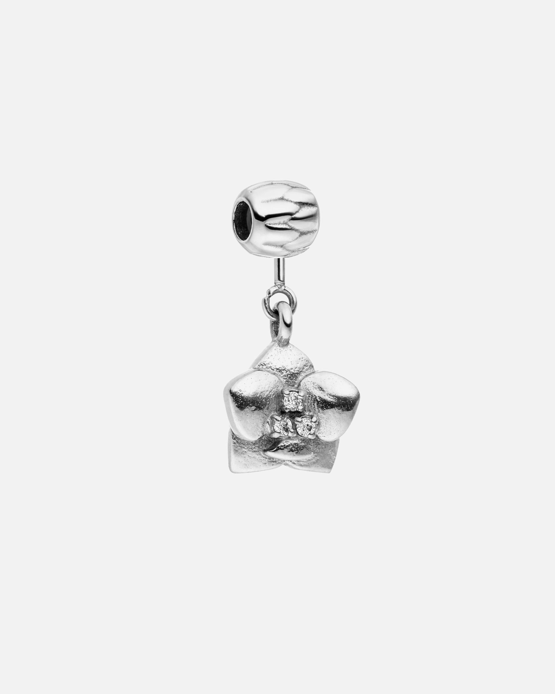 Pendente di Unisex Purelei LEI Orchid Ciondolo 100% acciaio inossidabile Argento