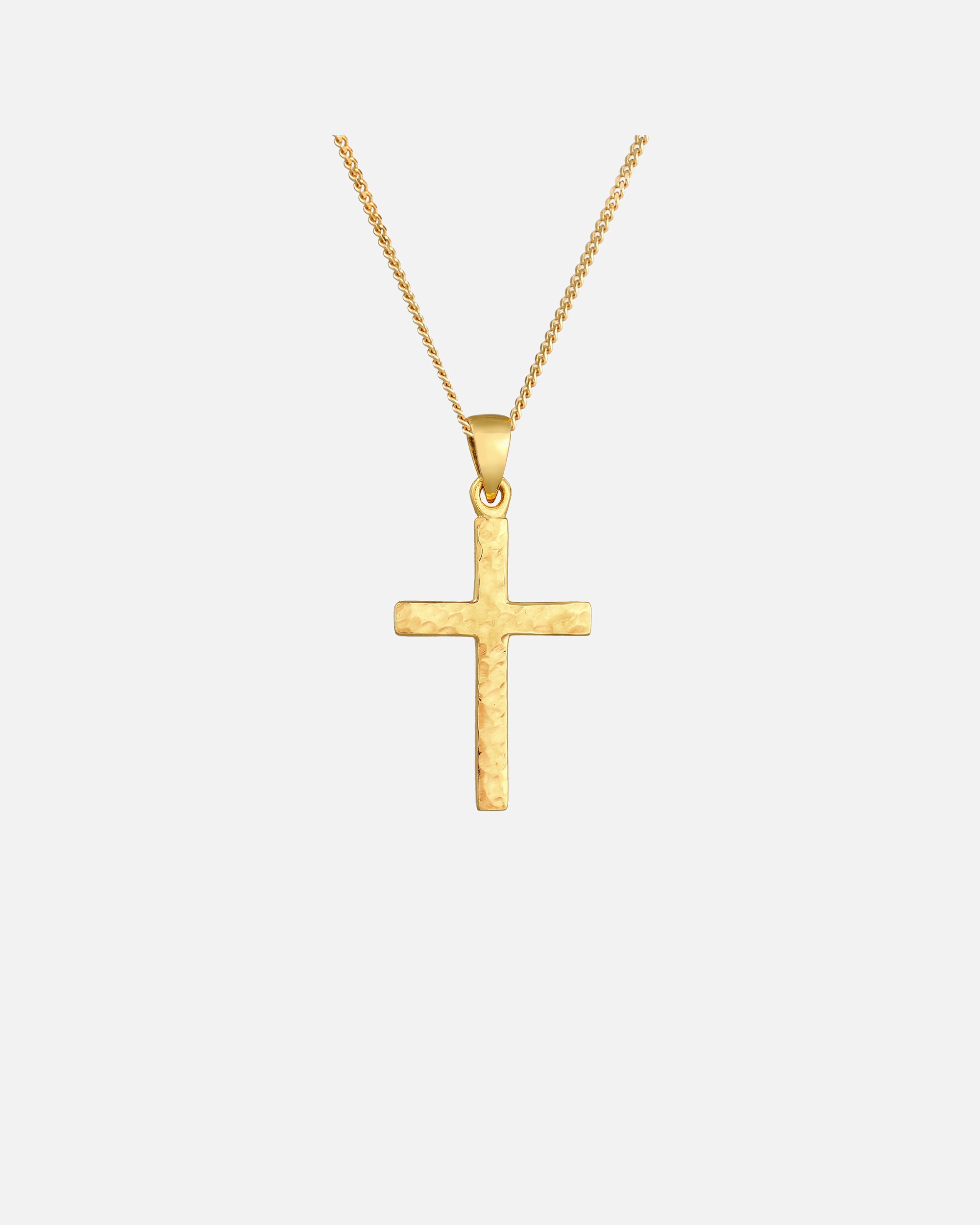 Collana di Femmina Elli Ciondolo a croce strutturato in argento sterling 925 goldfarben
