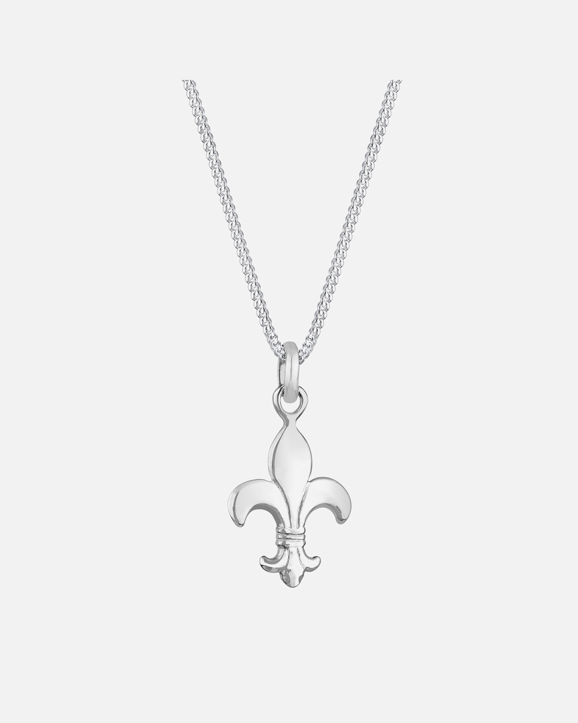 Ciondolo Fleur De Lis In Argento 925 Massiccio - Regalo Unico E Originale Per Uomo - Foto 3