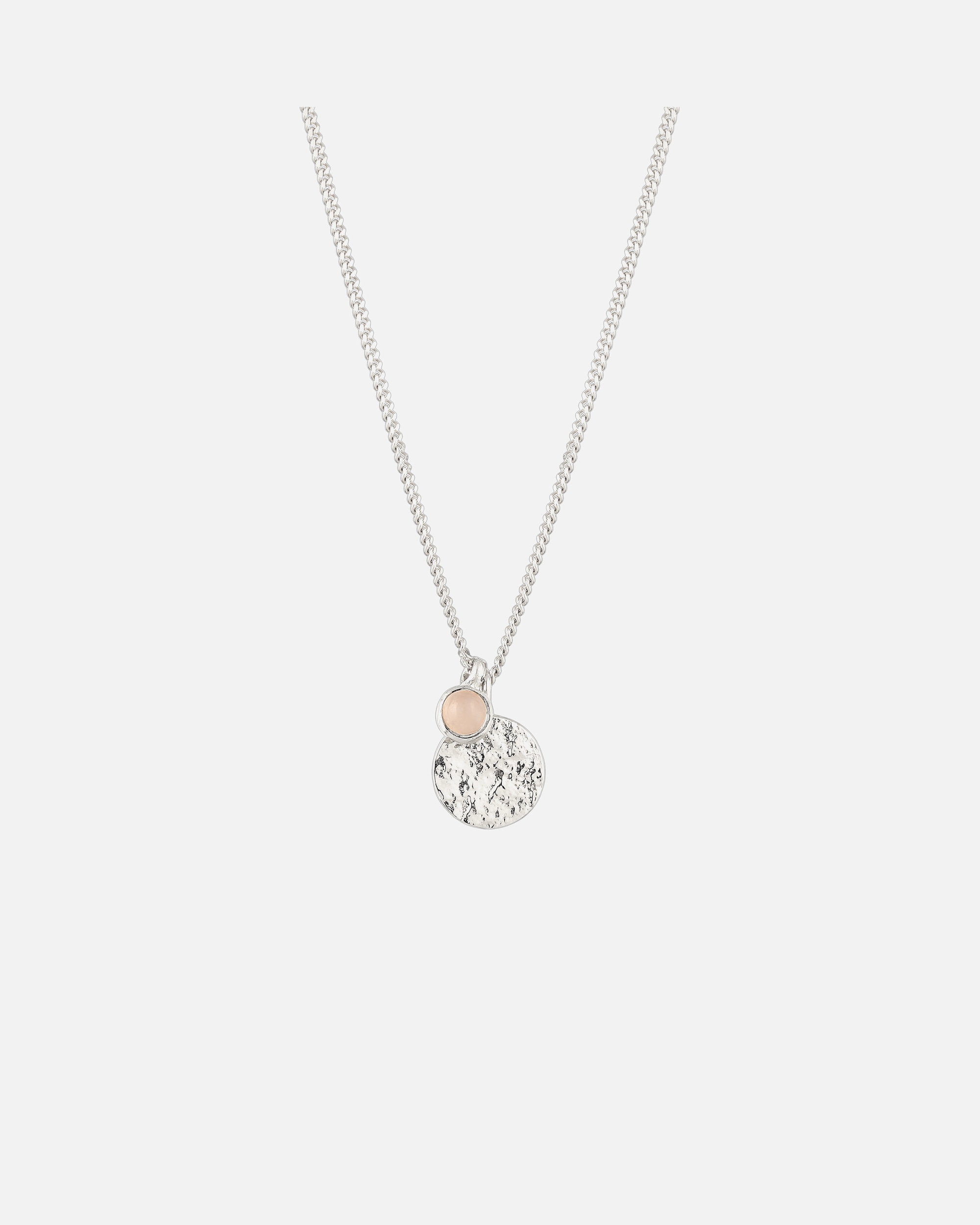 Collana di Femmina Elli Collana corta con pietra Platelet Quarzo Rosa 925 Sterling Silver silberfarben