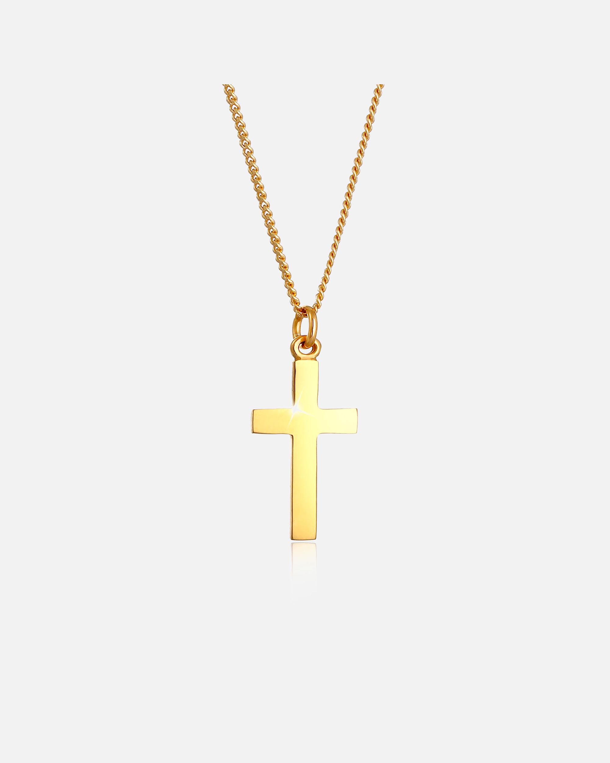Collana di Femmina Elli Croce Ciondolo Religione Comunione in Argento Sterling 925 goldfarben