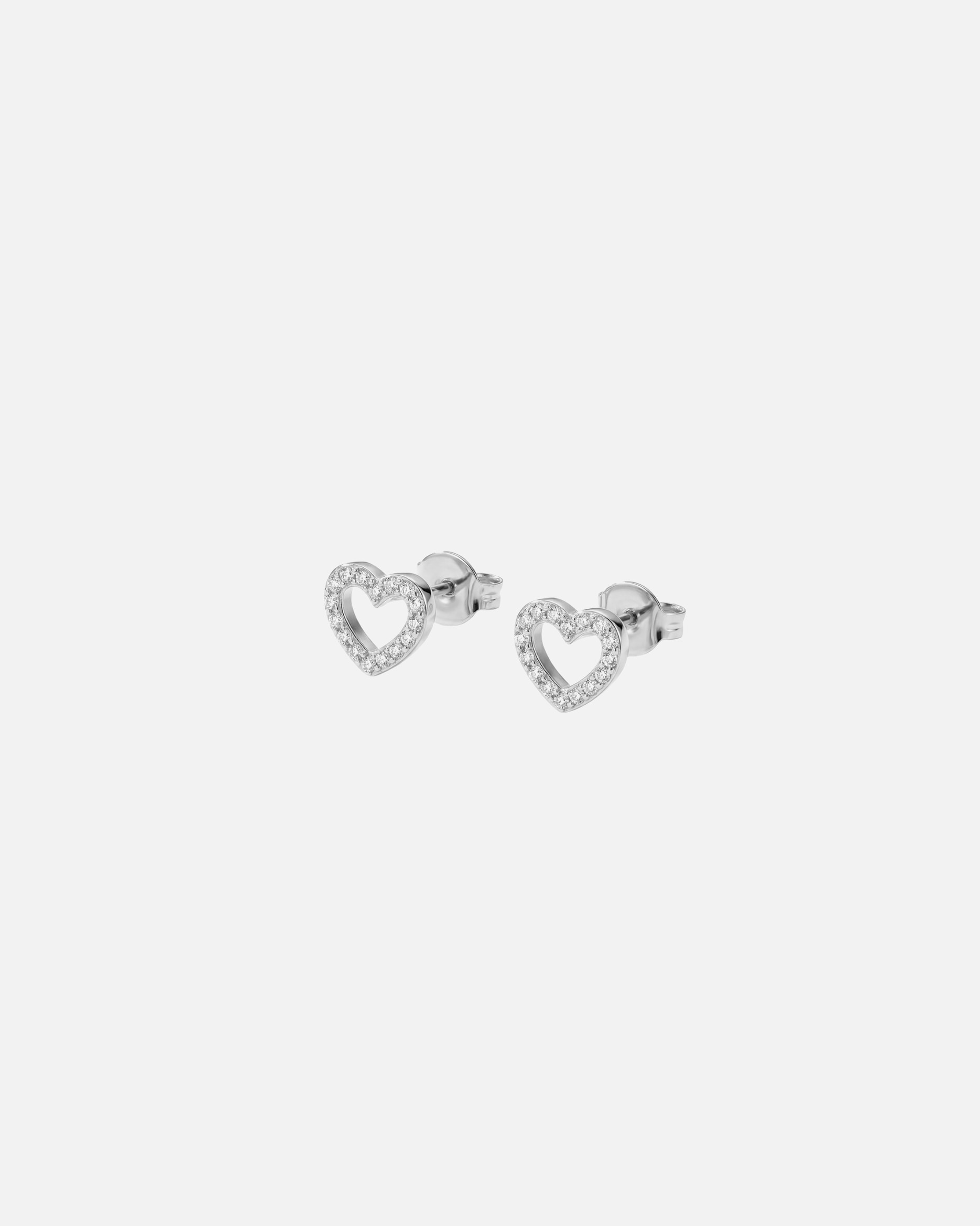 Orecchini di Unisex Purelei Hearts Of Love Orecchini 100% acciaio inossidabile Argento