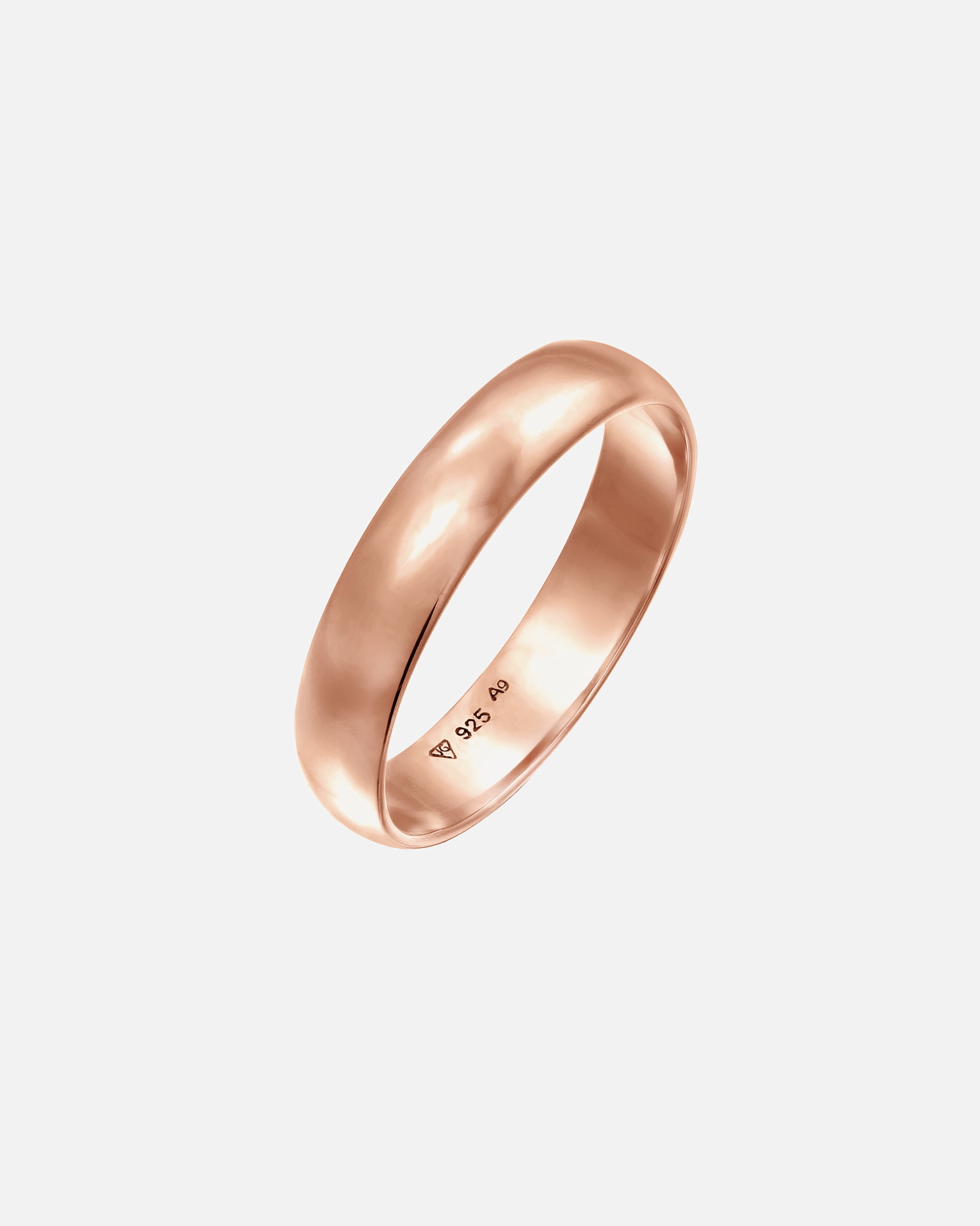 Anello di Femmina Elli Banda Semplice Classico in Argento Sterling 925 58