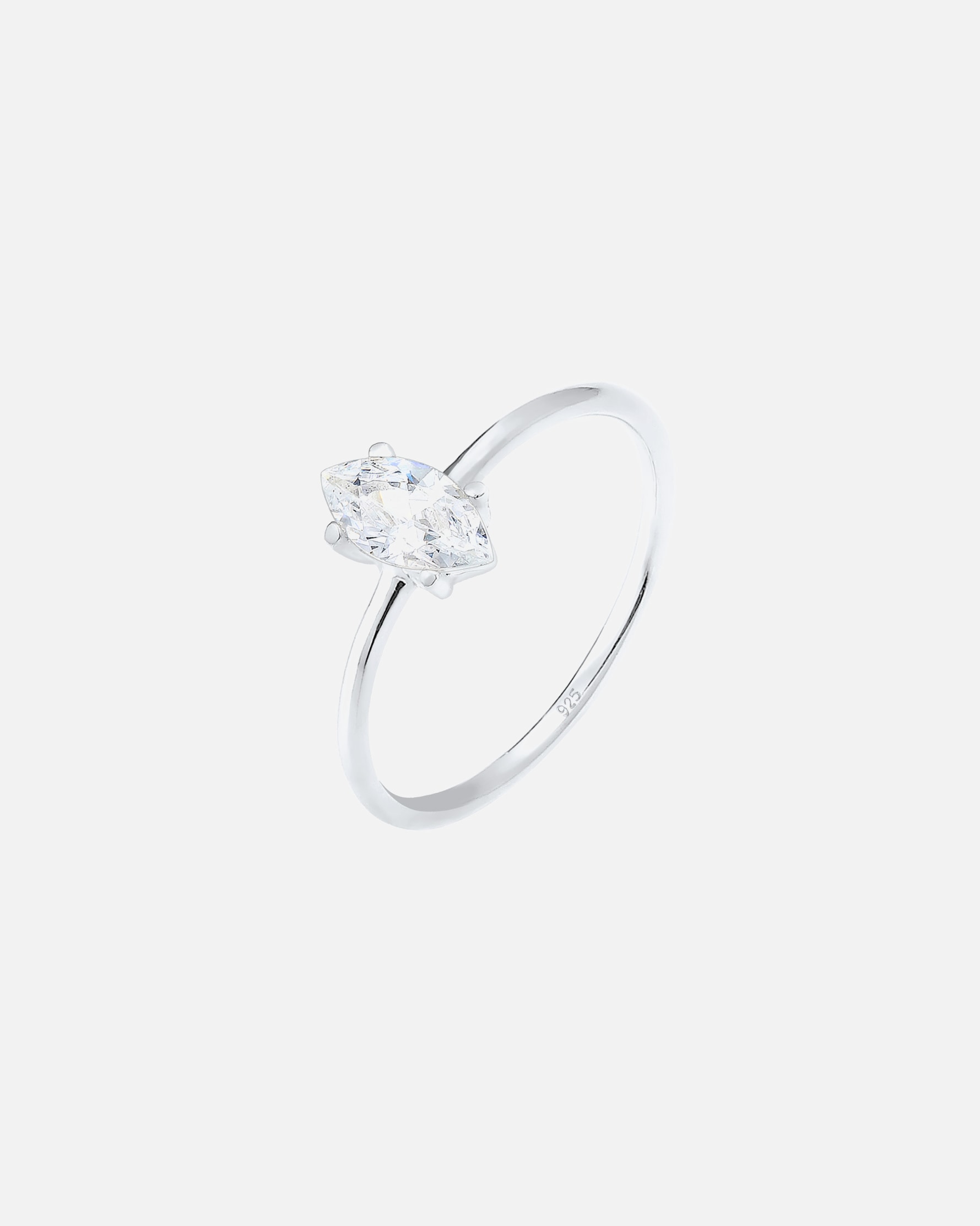Anello di Femmina Elli Marchesa del fidanzamento femminile con pietra di zirconio in argento sterling 925 54