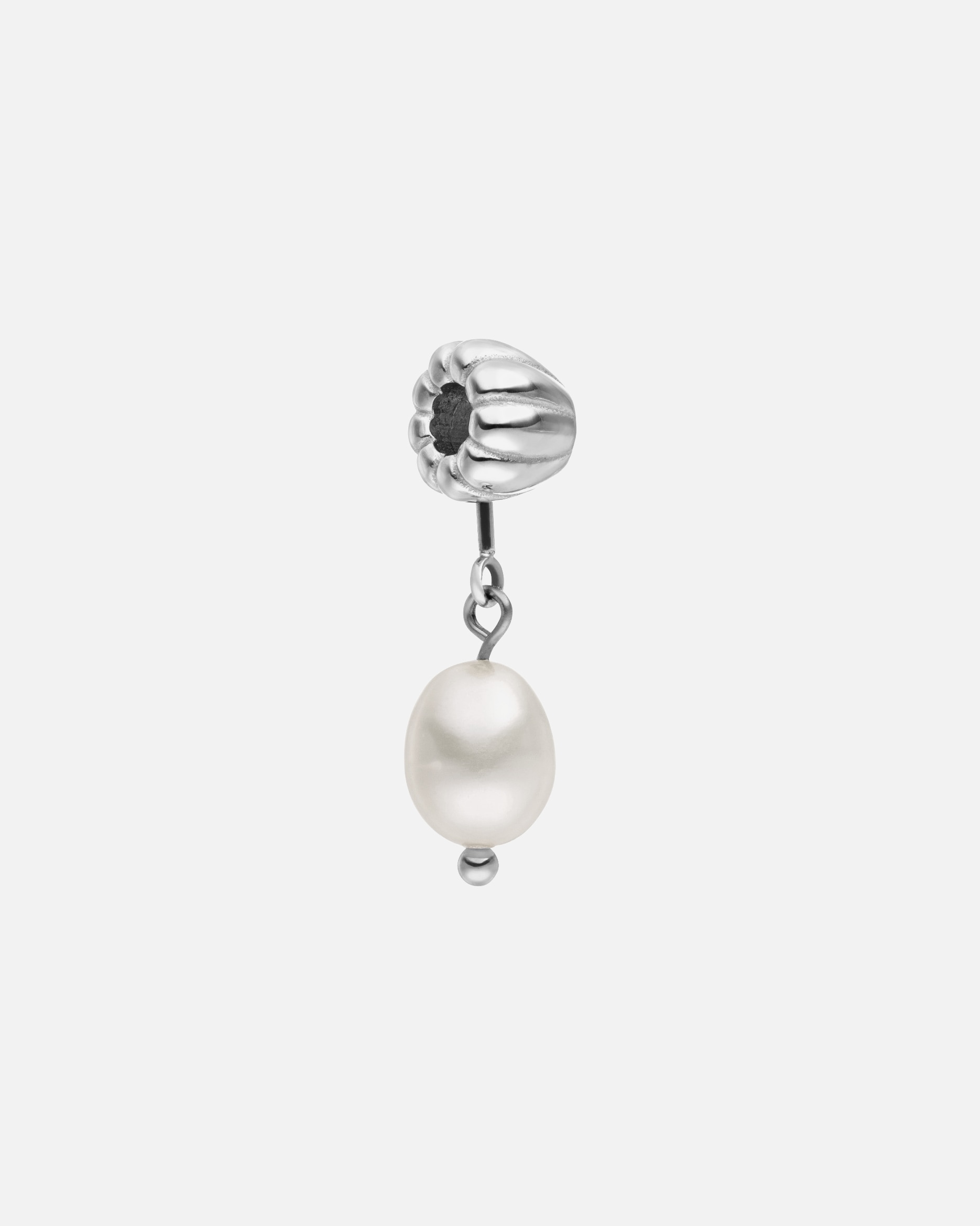 Pendente di Unisex Purelei LEI Pearl Ciondolo 100% acciaio inossidabile Argento