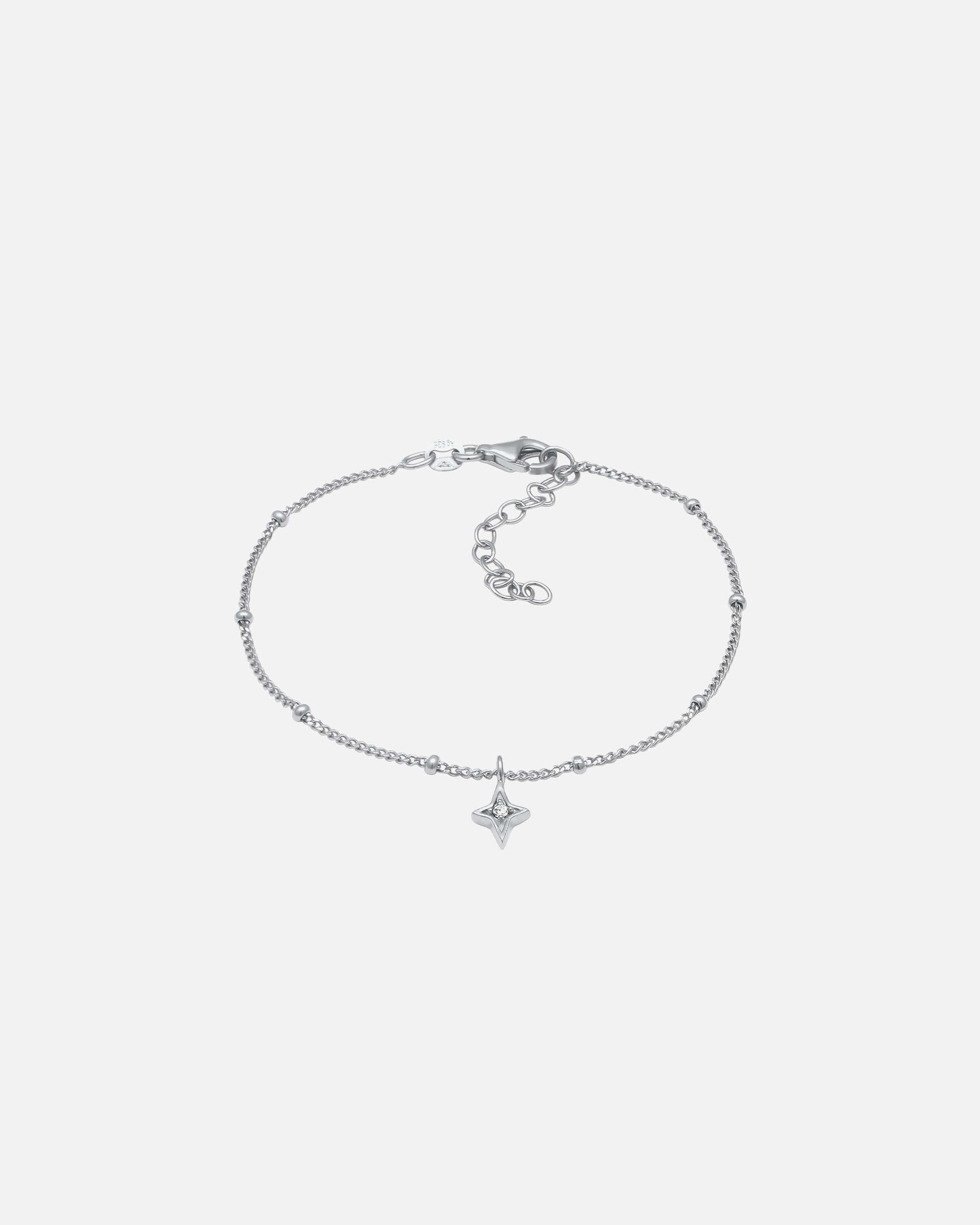Braccialetto di Femmina Elli Bracciale con Pietre Stella Cristalli di Vetro Bianchi 925 Sterling Silver silberfarben