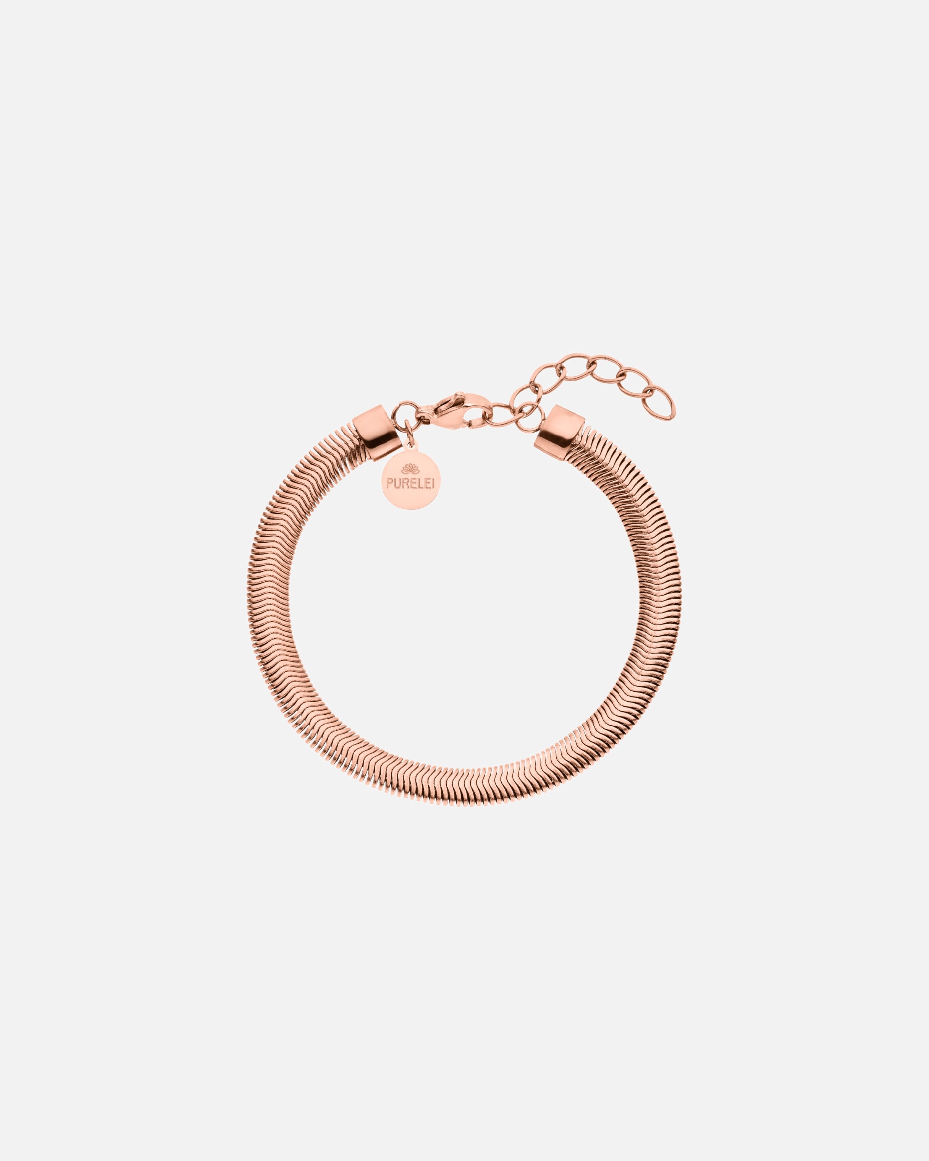 Braccialetto di Unisex Purelei Flow Bracciale 100% acciaio inossidabile Oro rosa